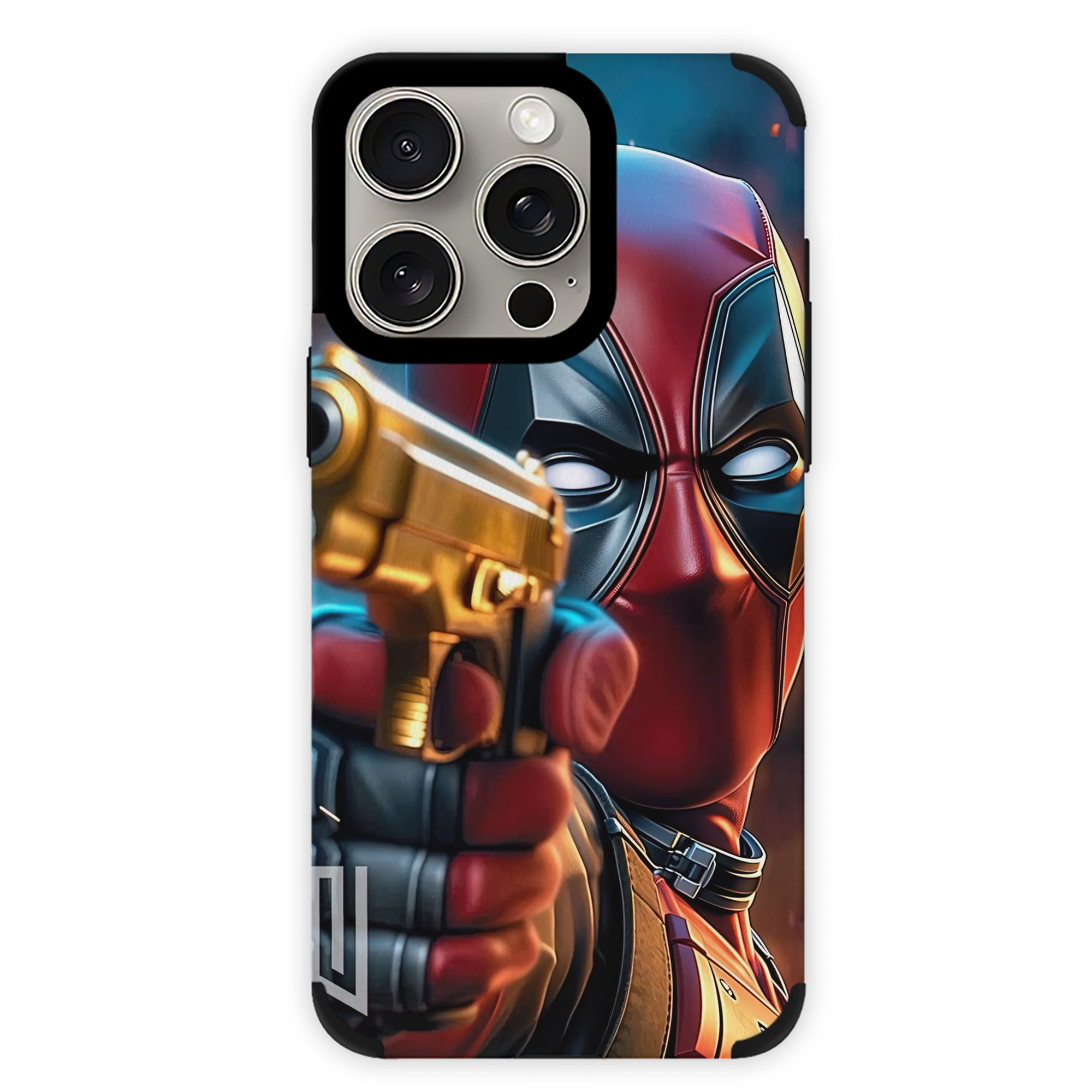 （画像用） Deadpool デッドプール 【iPhone15ProMax対応】 PUレザー スマホケース 耐衝撃＆黄変防止