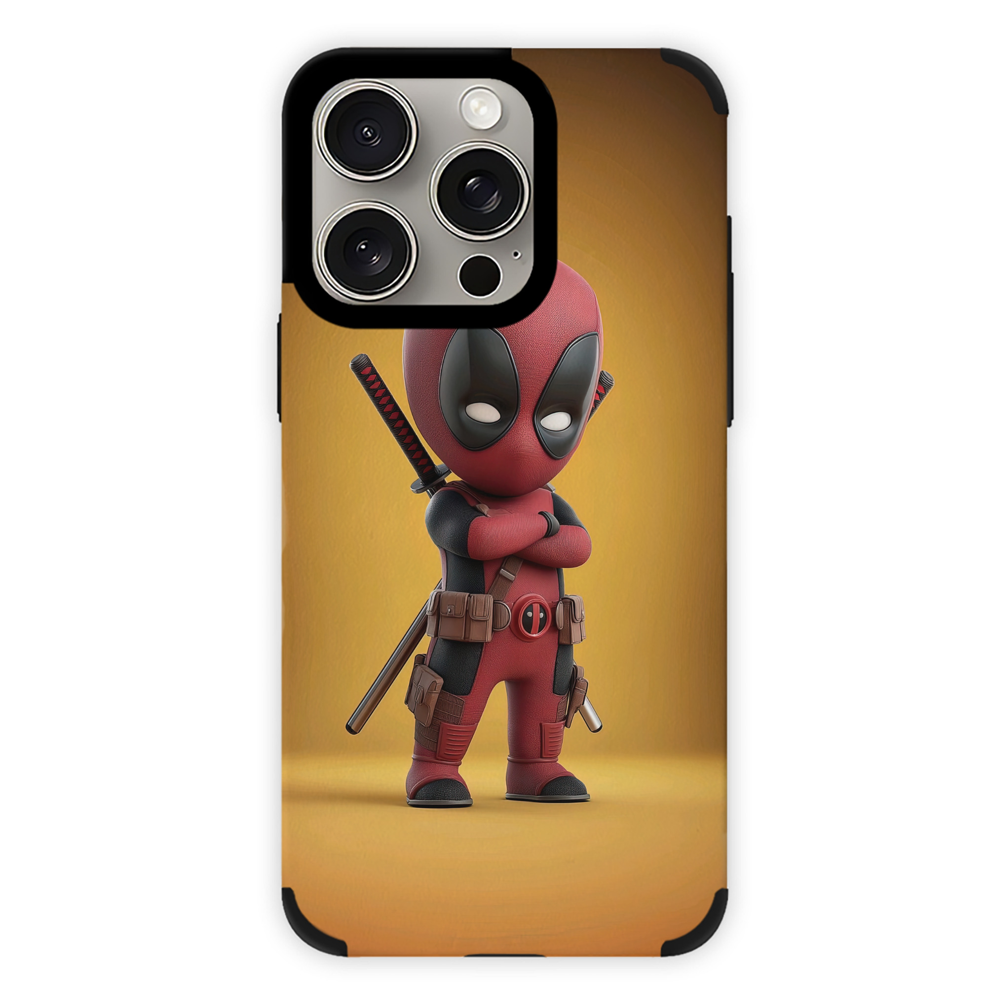 （画像用） Deadpool デッドプール 【iPhone15ProMax対応】 PUレザー スマホケース 耐衝撃＆黄変防止