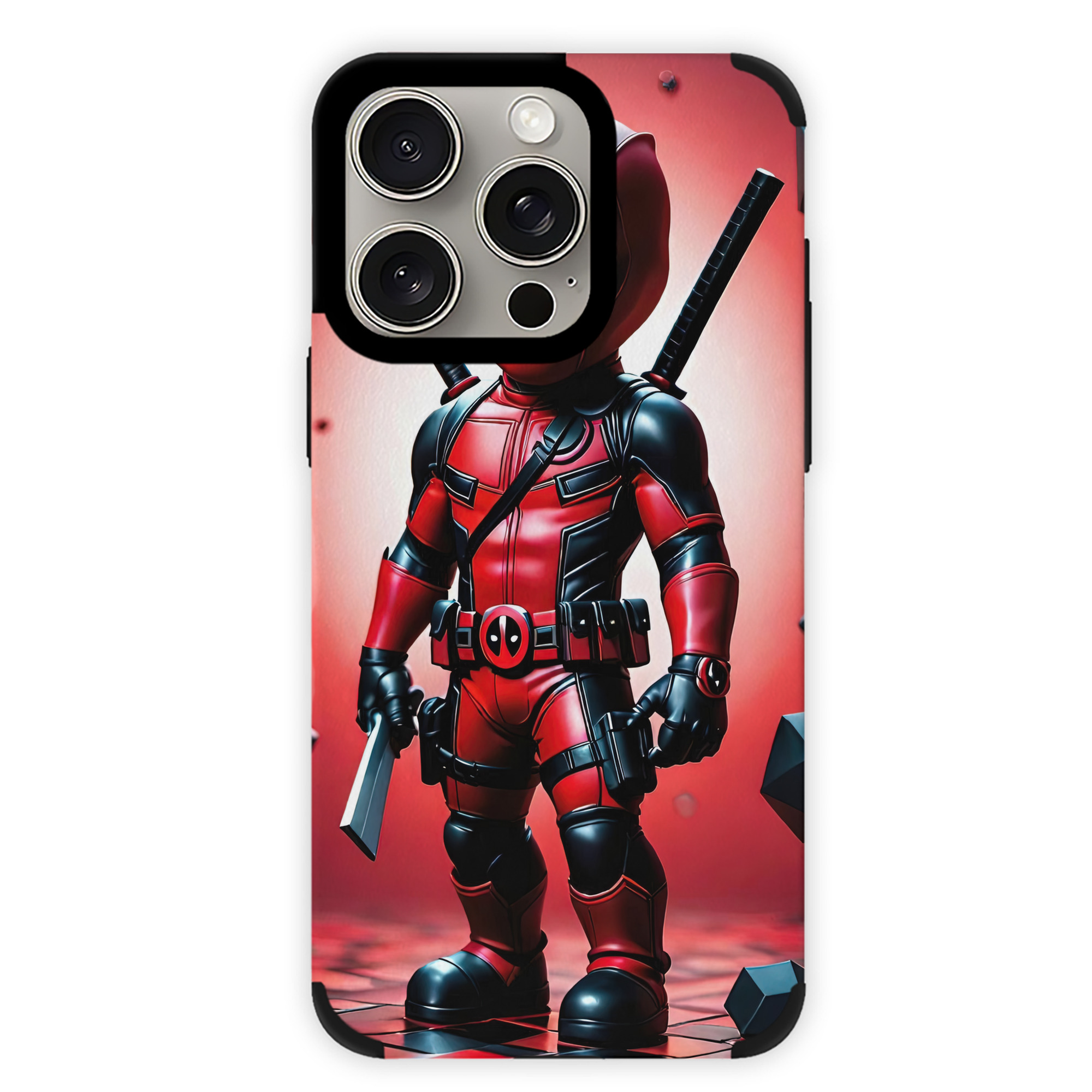 （画像用） Deadpool デッドプール 【iPhone15ProMax対応】 PUレザー スマホケース 耐衝撃＆黄変防止