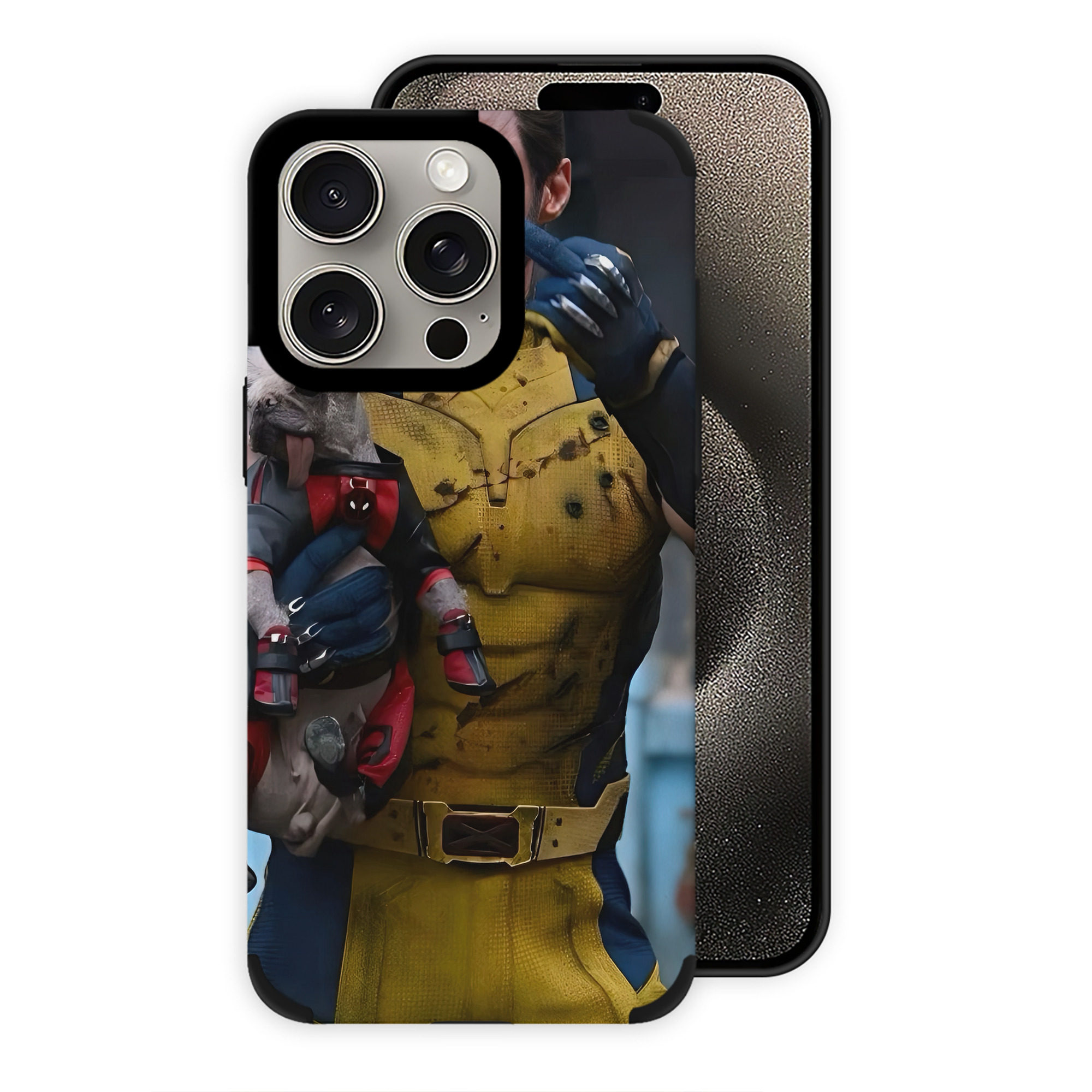 （画像用） Deadpool デッドプール 【iPhone15ProMax対応】 PUレザー スマホケース 耐衝撃＆黄変防止