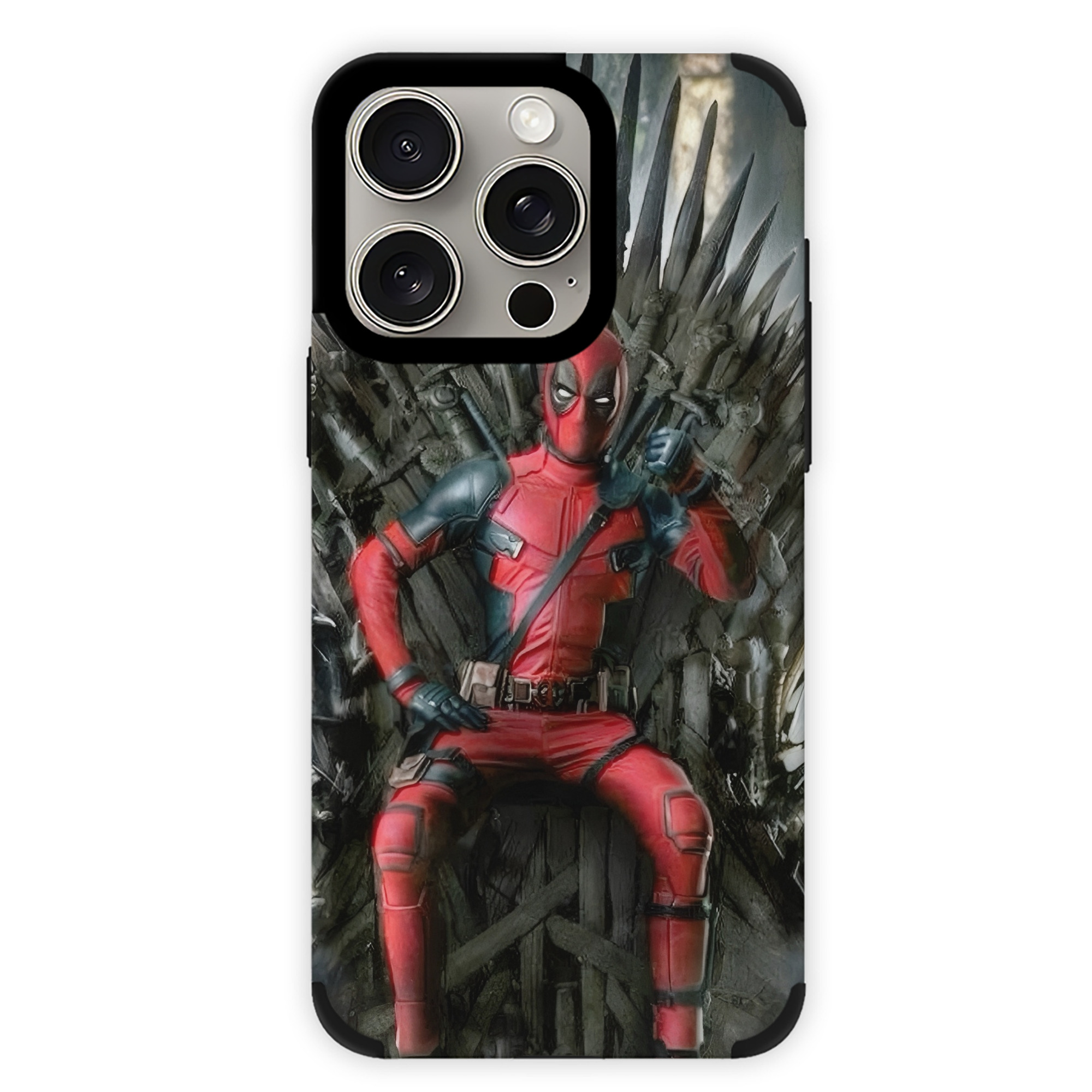 （画像用） Deadpool デッドプール 【iPhone15ProMax対応】 PUレザー スマホケース 耐衝撃＆黄変防止