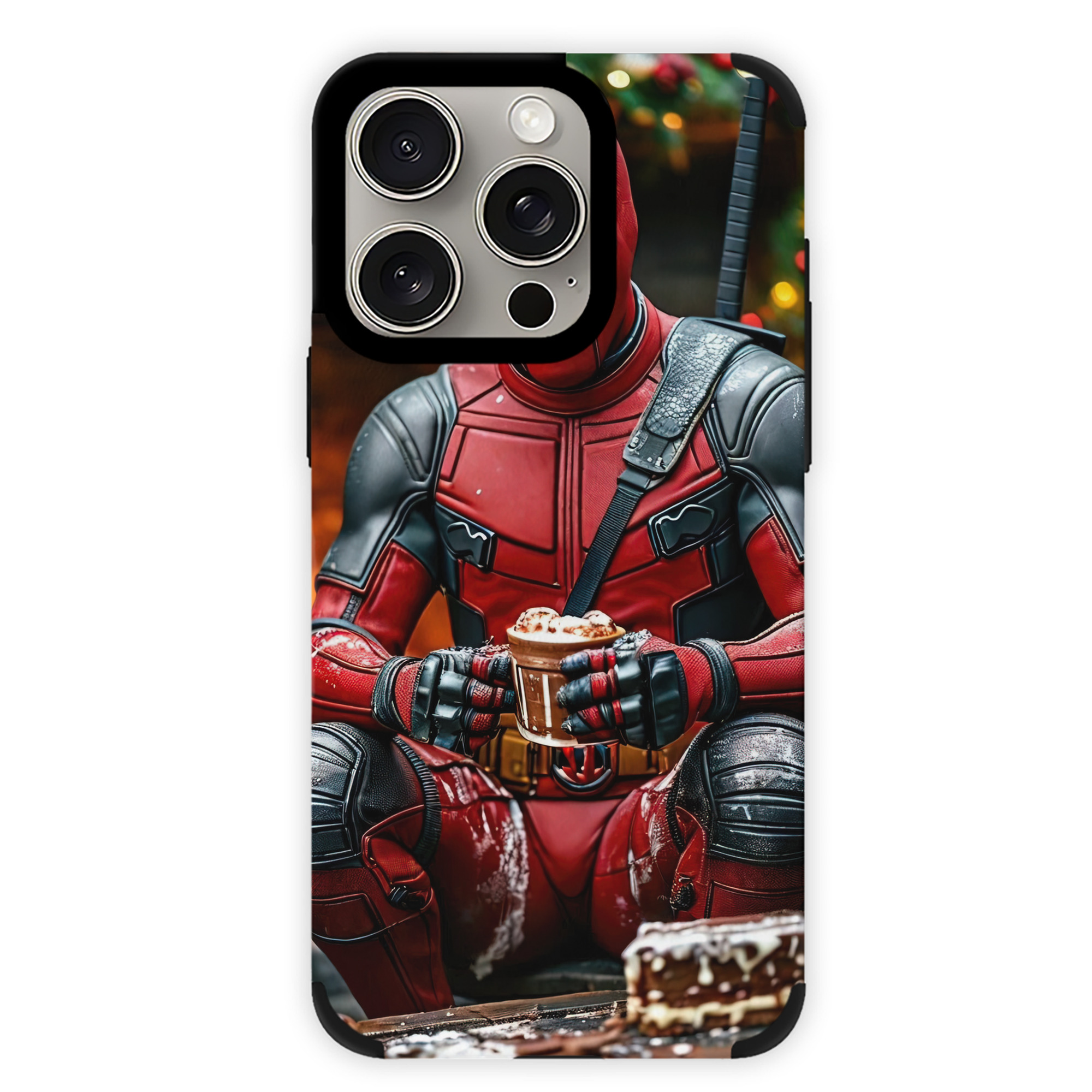 （画像用） Deadpool デッドプール 【iPhone15ProMax対応】 PUレザー スマホケース 耐衝撃＆黄変防止