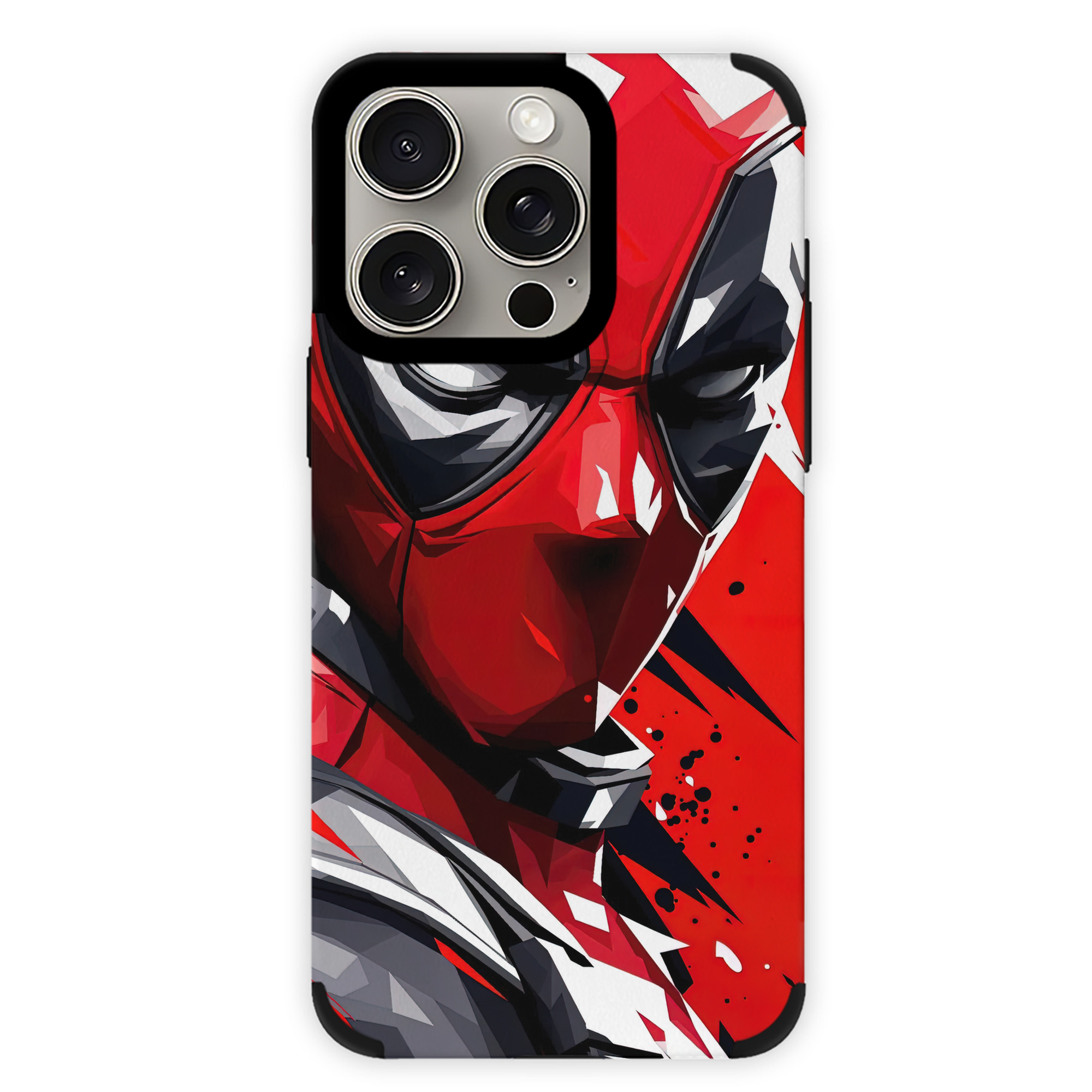 （画像用） Deadpool デッドプール 【iPhone15ProMax対応】 PUレザー スマホケース 耐衝撃＆黄変防止