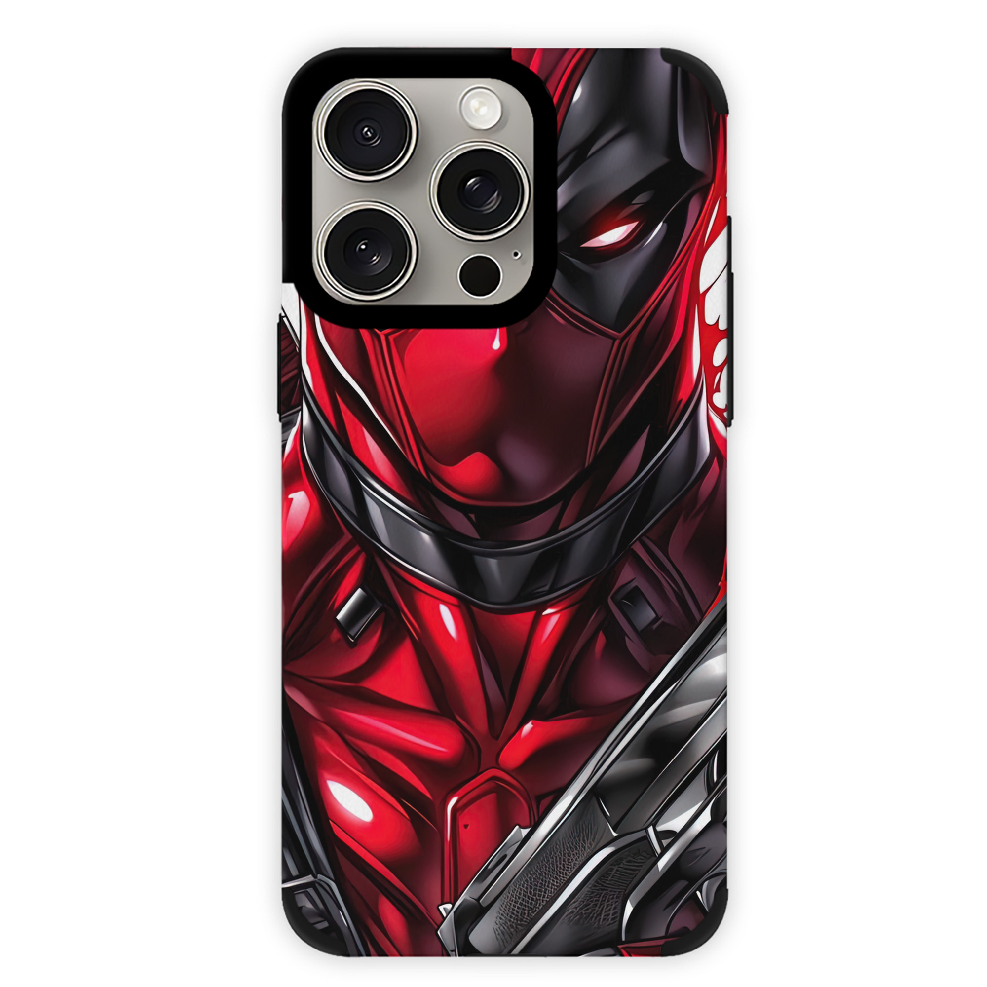 （画像用） Deadpool デッドプール 【iPhone15ProMax対応】 PUレザー スマホケース 耐衝撃＆黄変防止