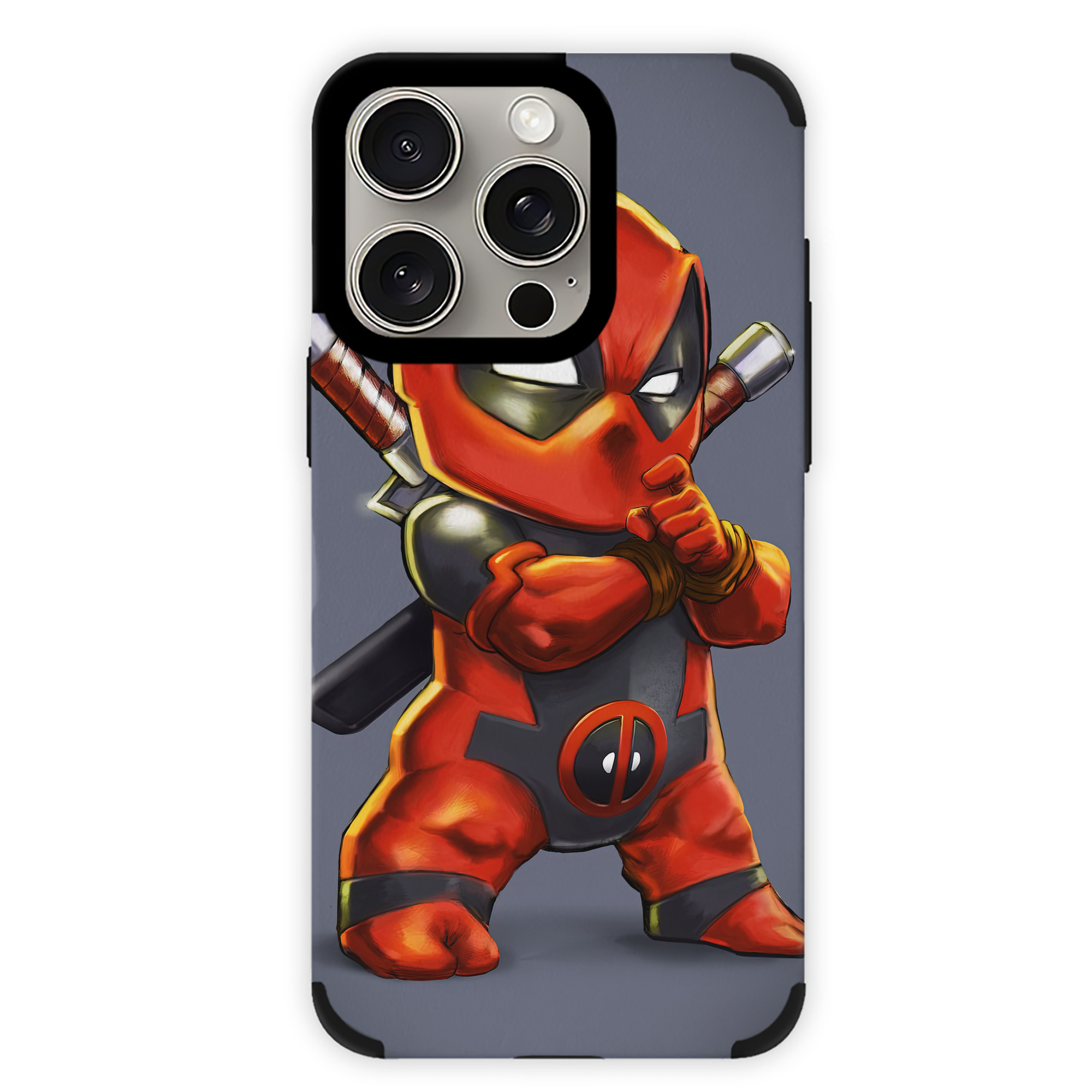 （画像用） Deadpool デッドプール 【iPhone15ProMax対応】 PUレザー スマホケース 耐衝撃＆黄変防止