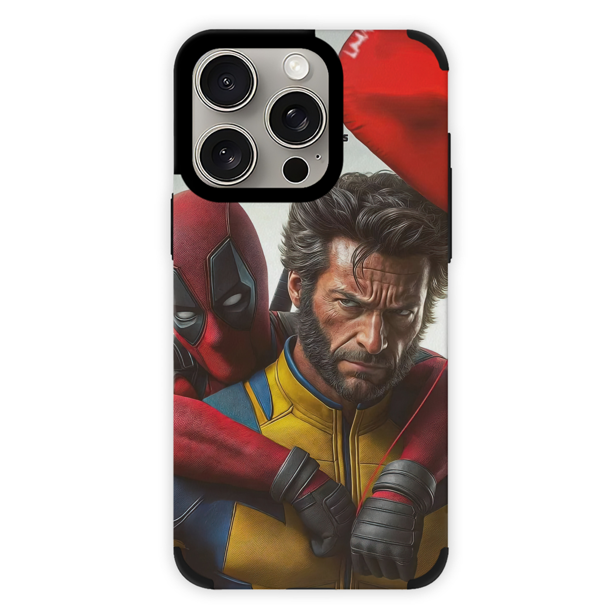 （画像用） Deadpool デッドプール 【iPhone15ProMax対応】 PUレザー スマホケース 耐衝撃＆黄変防止