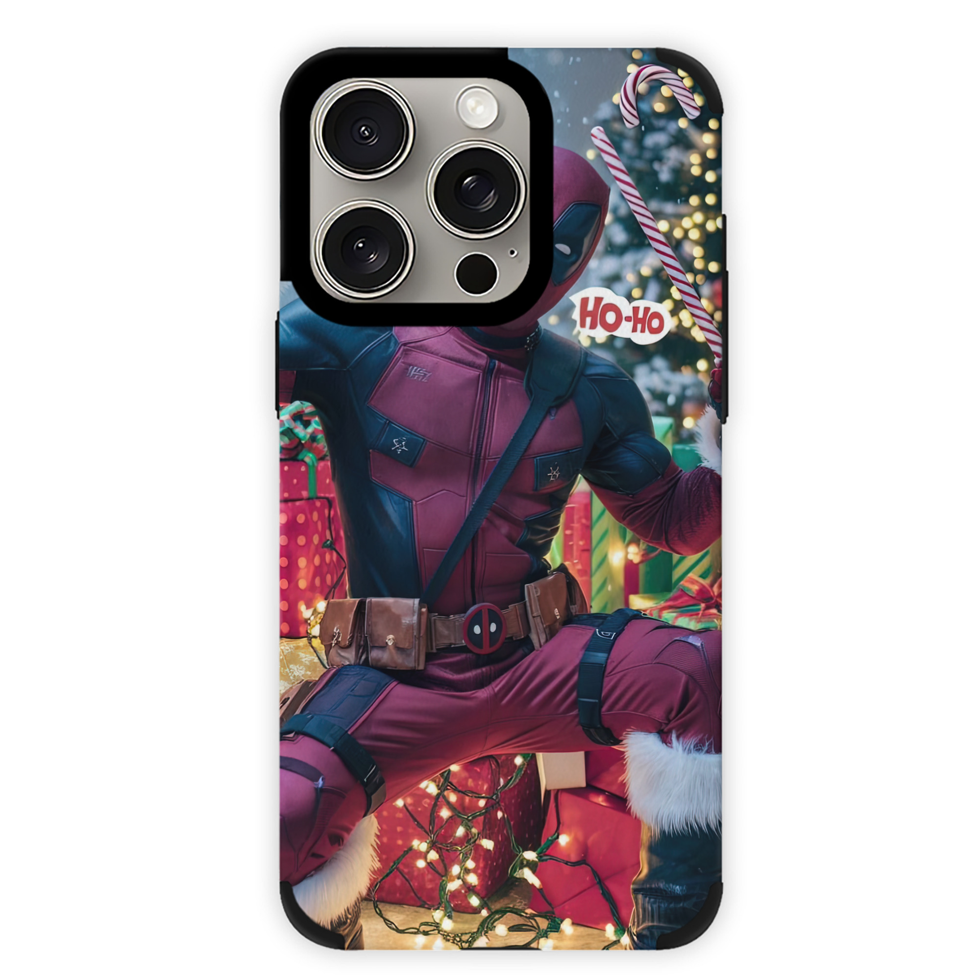 （画像用） Deadpool デッドプール 【iPhone15ProMax対応】 PUレザー スマホケース 耐衝撃＆黄変防止