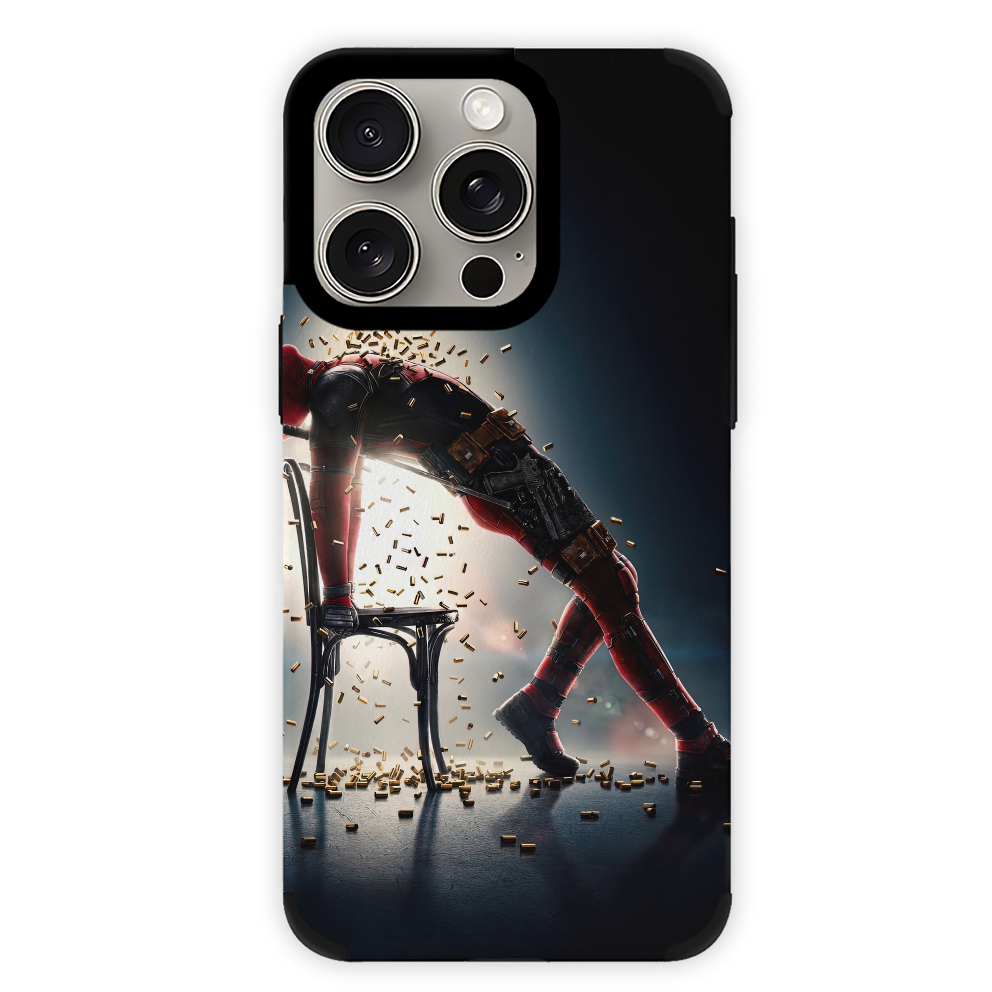 （画像用） Deadpool デッドプール 【iPhone15ProMax対応】 PUレザー スマホケース 耐衝撃＆黄変防止