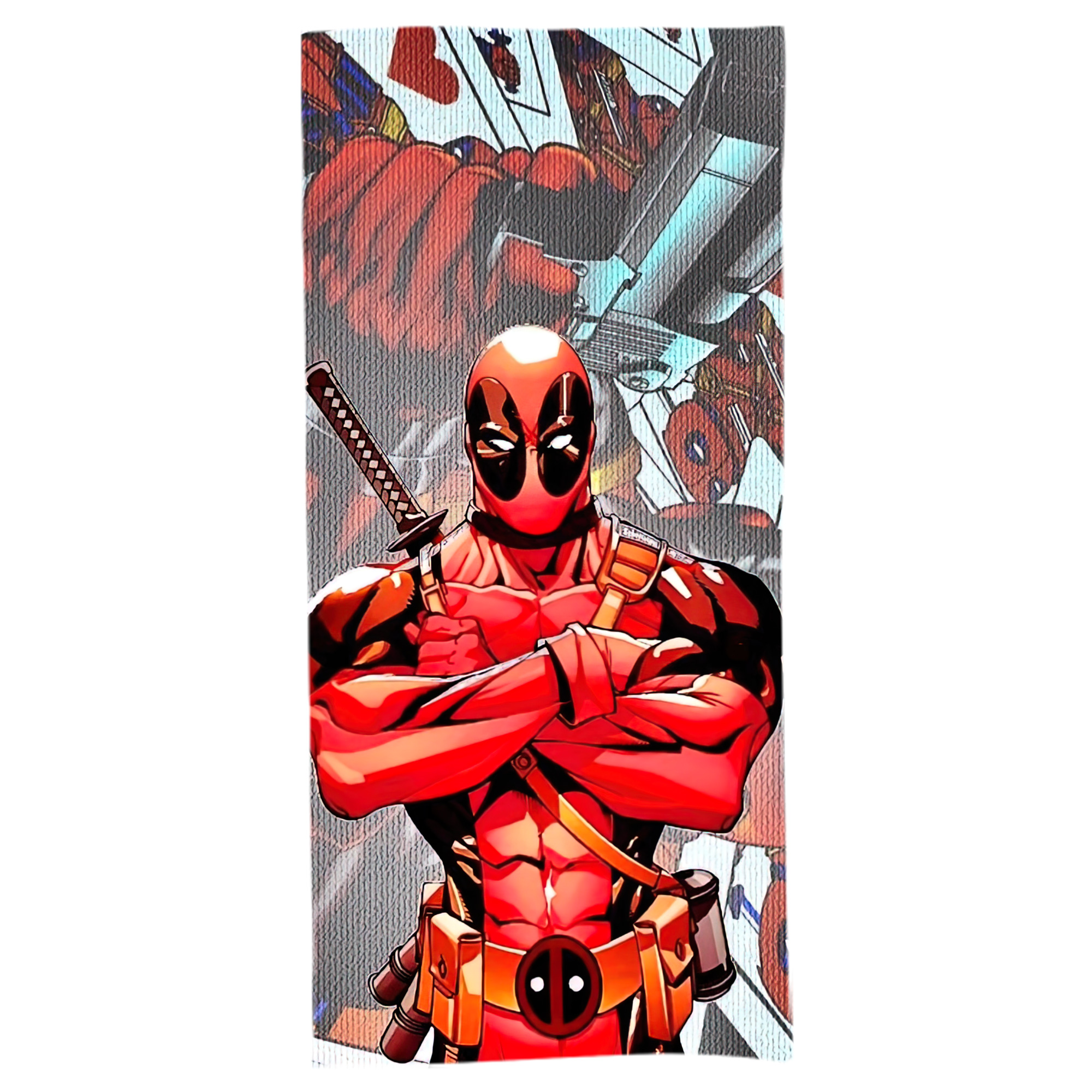 （画像用） Deadpool デッドプール 大判バスタオル 70×140cm 吸水速乾 柔らかい肌触り