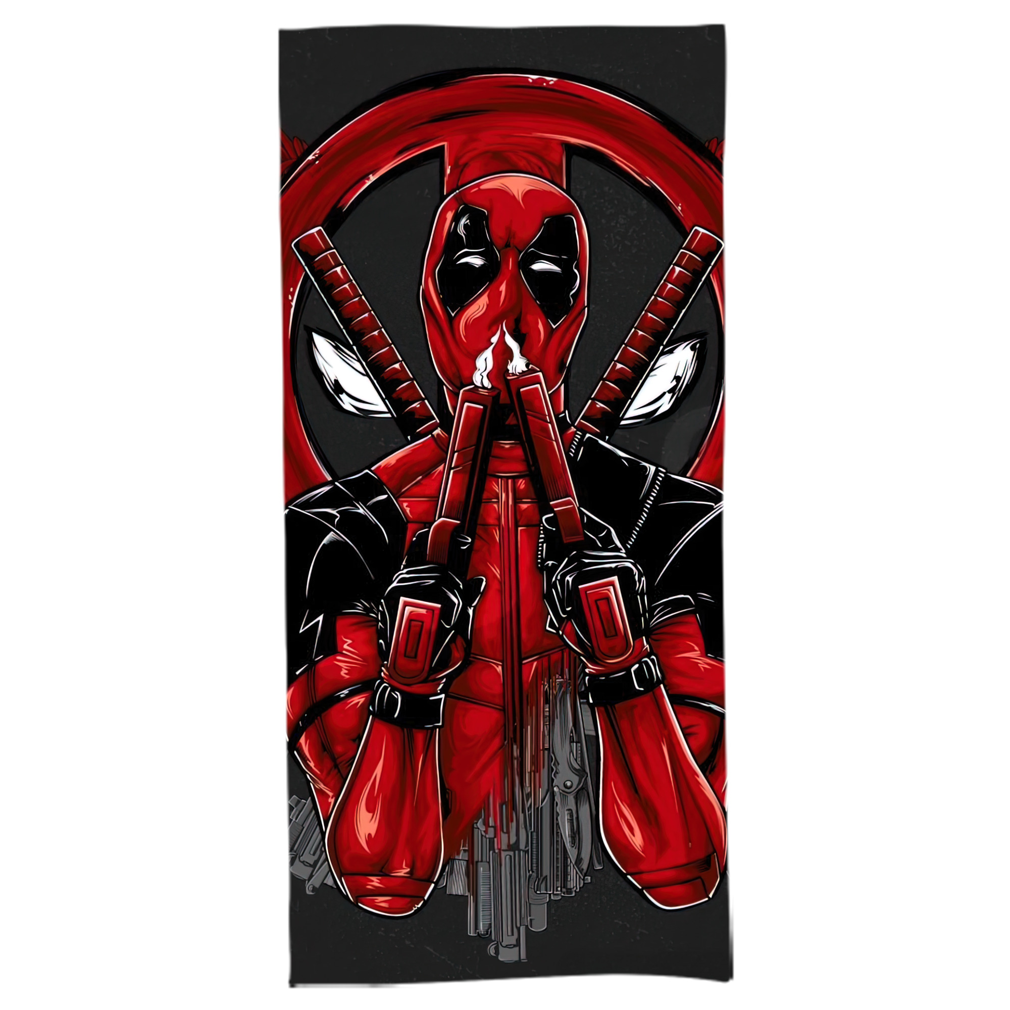 （画像用） Deadpool デッドプール 大判バスタオル 70×140cm 吸水速乾 柔らかい肌触り