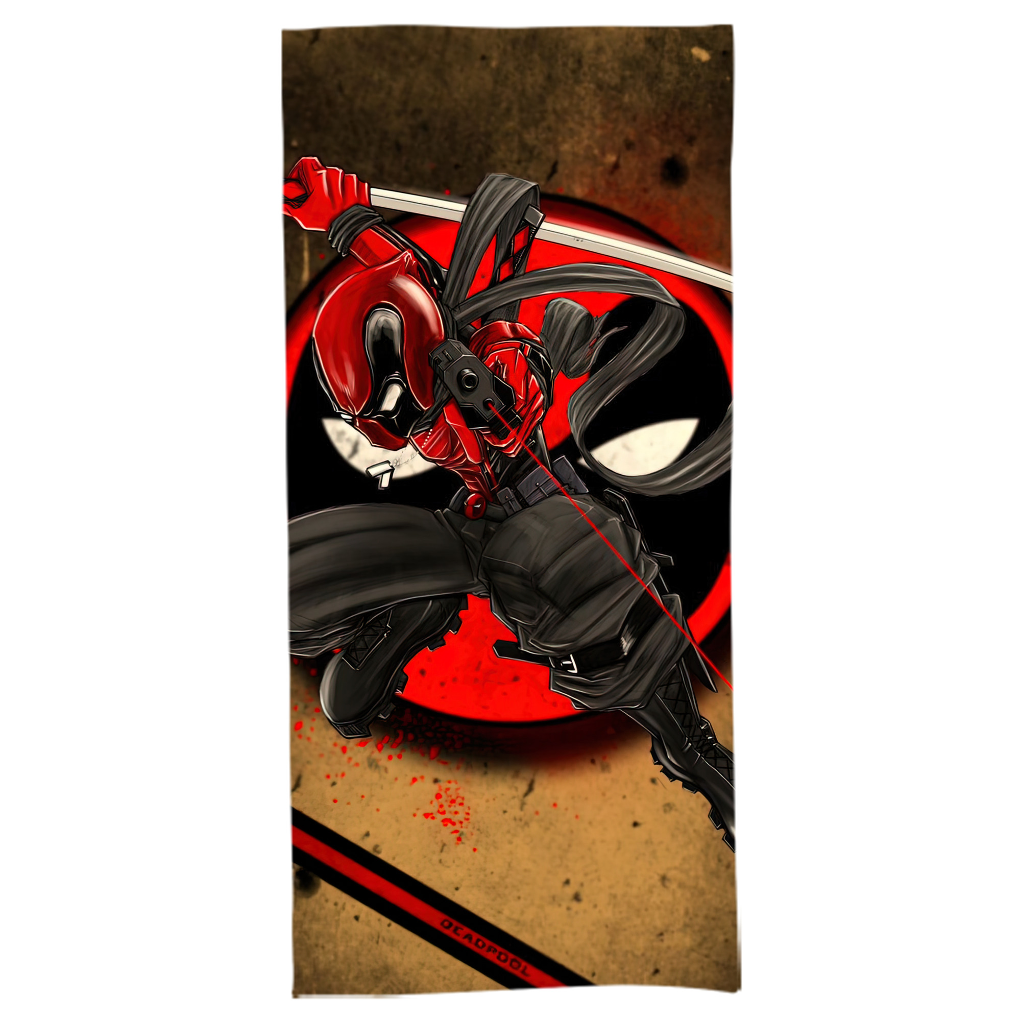 （画像用） Deadpool デッドプール 大判バスタオル 70×140cm 吸水速乾 柔らかい肌触り
