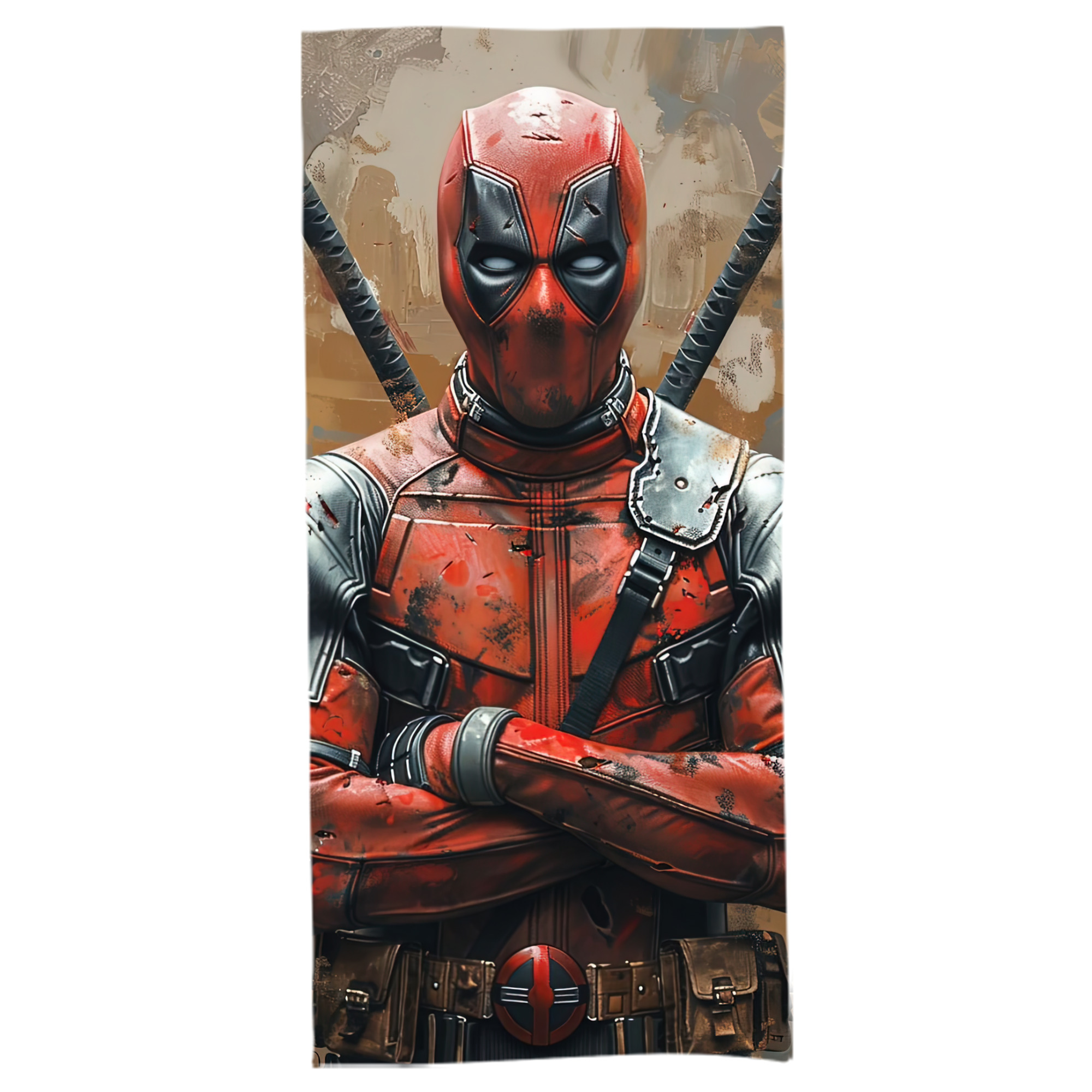 （画像用） Deadpool デッドプール 大判バスタオル 70×140cm 吸水速乾 柔らかい肌触り