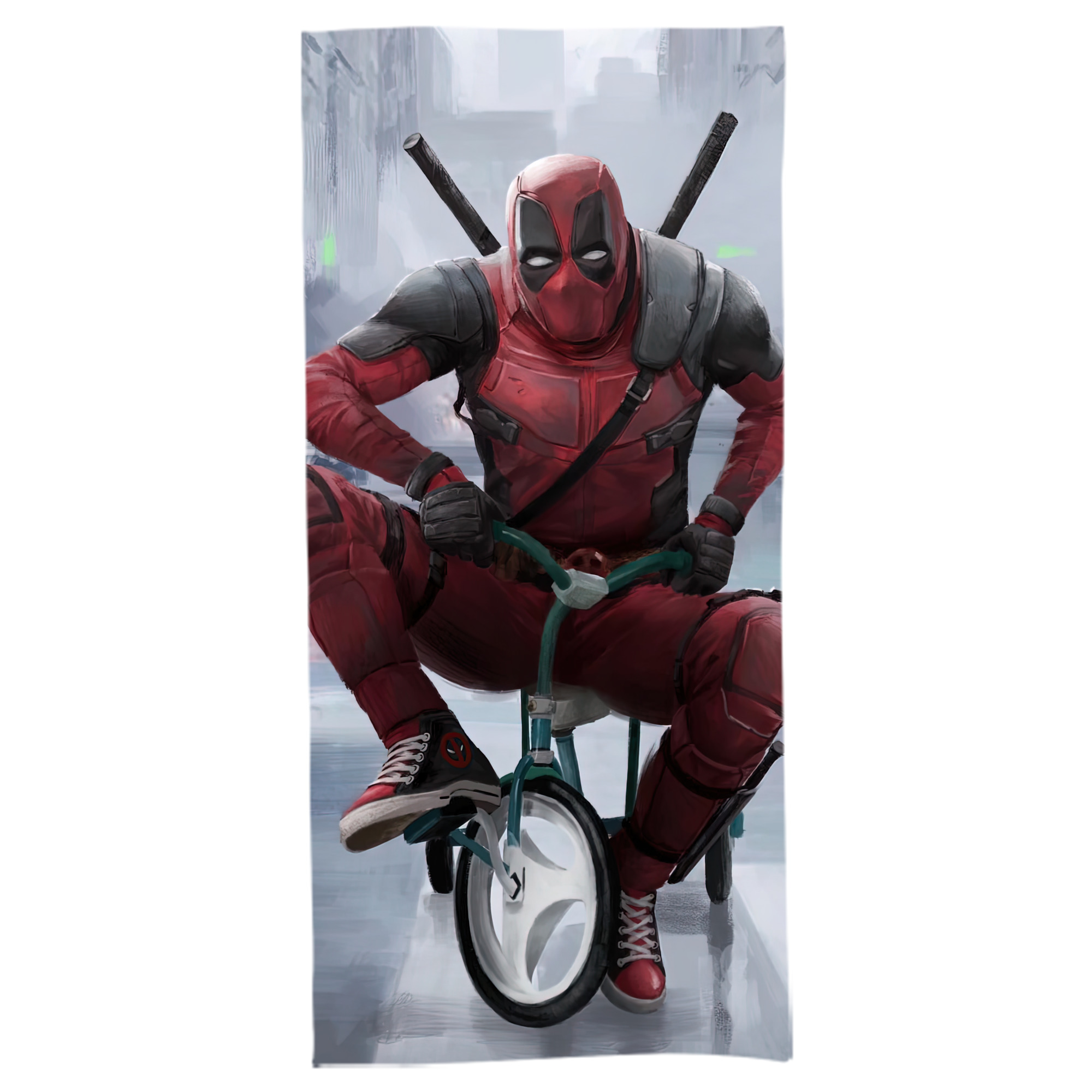 （画像用） Deadpool デッドプール 大判バスタオル 70×140cm 吸水速乾 柔らかい肌触り