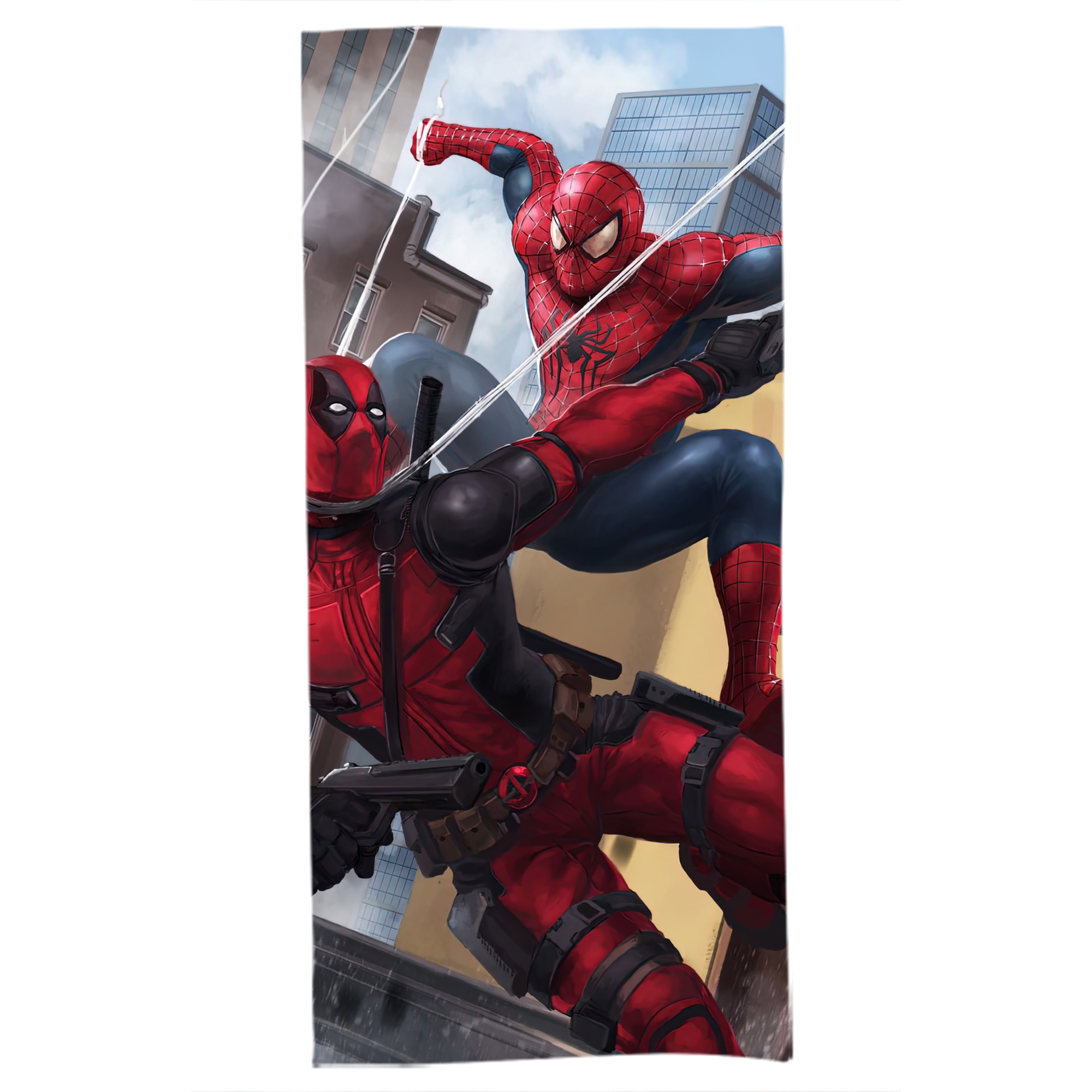 （画像用） Deadpool デッドプール 大判バスタオル 70×140cm 吸水速乾 柔らかい肌触り