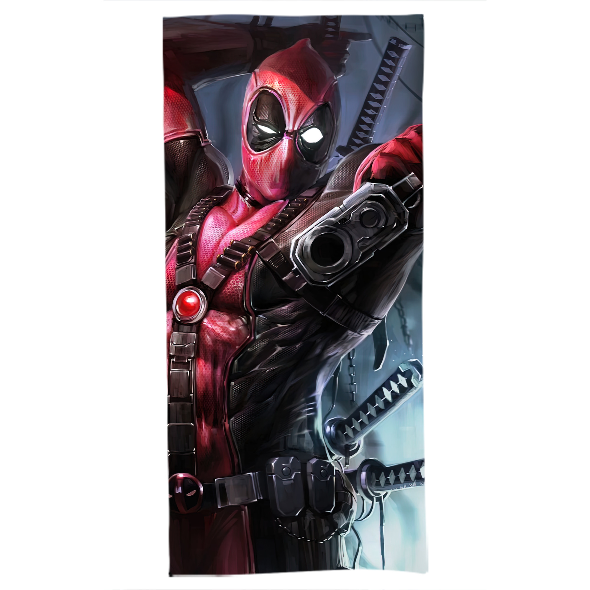 （画像用） Deadpool デッドプール 大判バスタオル 70×140cm 吸水速乾 柔らかい肌触り
