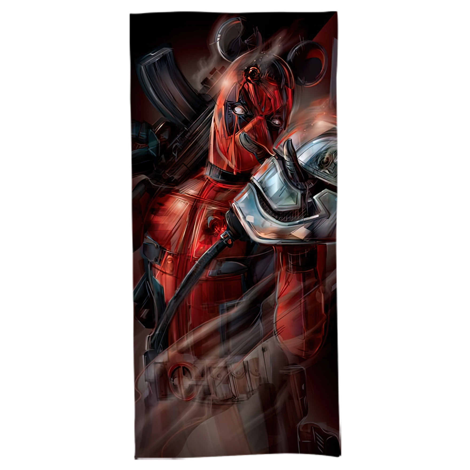 （画像用） Deadpool デッドプール 大判バスタオル 70×140cm 吸水速乾 柔らかい肌触り