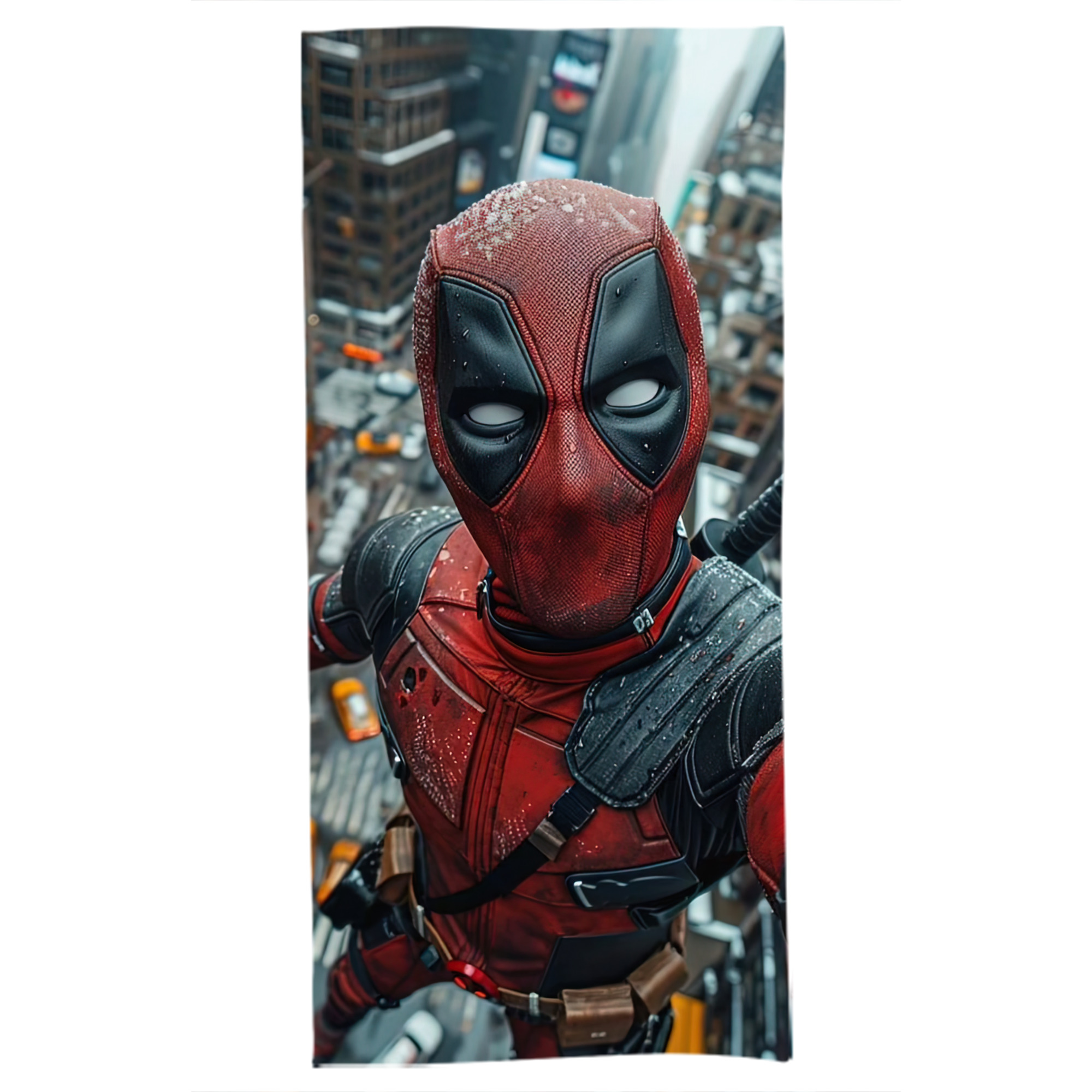 （画像用） Deadpool デッドプール 大判バスタオル 70×140cm 吸水速乾 柔らかい肌触り