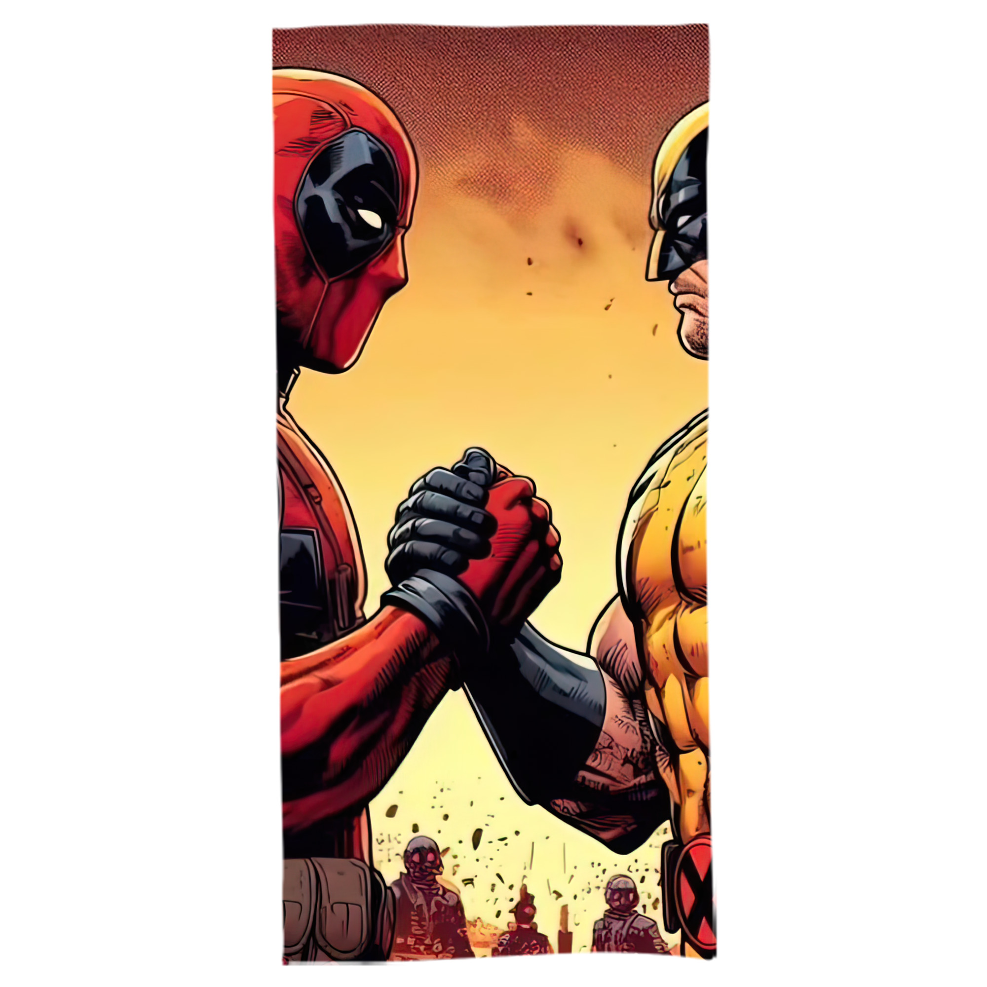 （画像用） Deadpool デッドプール 大判バスタオル 70×140cm 吸水速乾 柔らかい肌触り