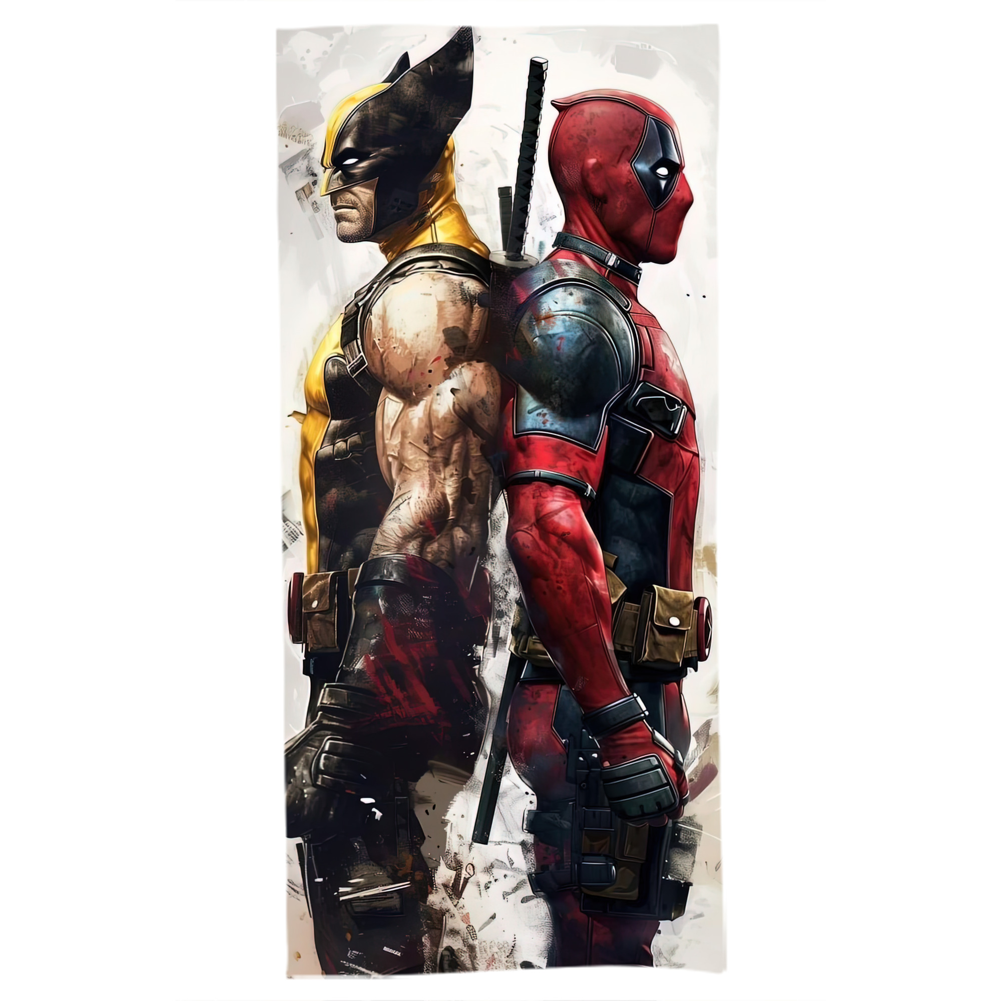 （画像用） Deadpool デッドプール 大判バスタオル 70×140cm 吸水速乾 柔らかい肌触り