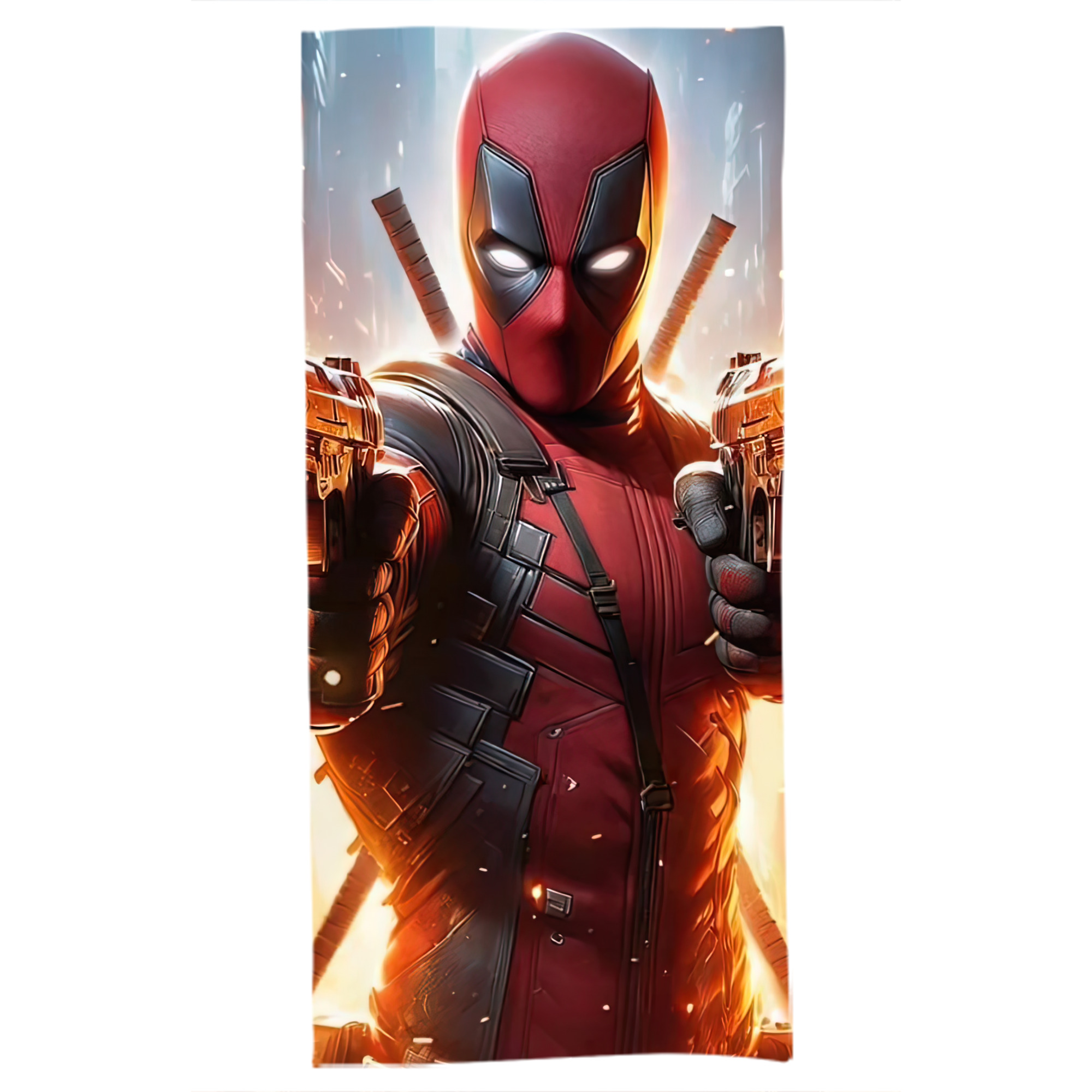 （画像用） Deadpool デッドプール 大判バスタオル 70×140cm 吸水速乾 柔らかい肌触り