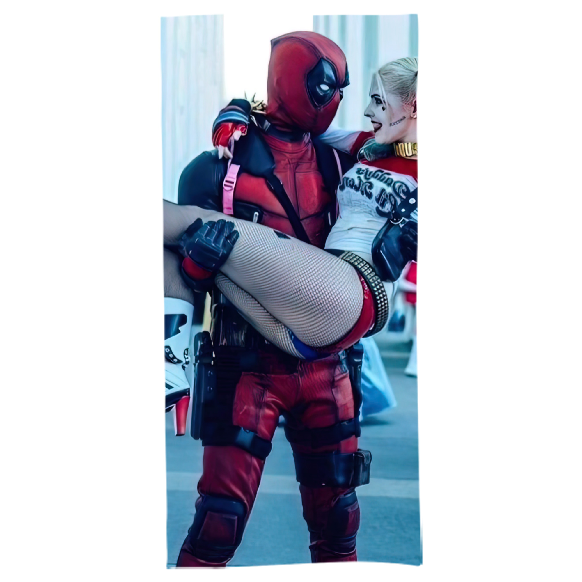 （画像用） Deadpool デッドプール 大判バスタオル 70×140cm 吸水速乾 柔らかい肌触り
