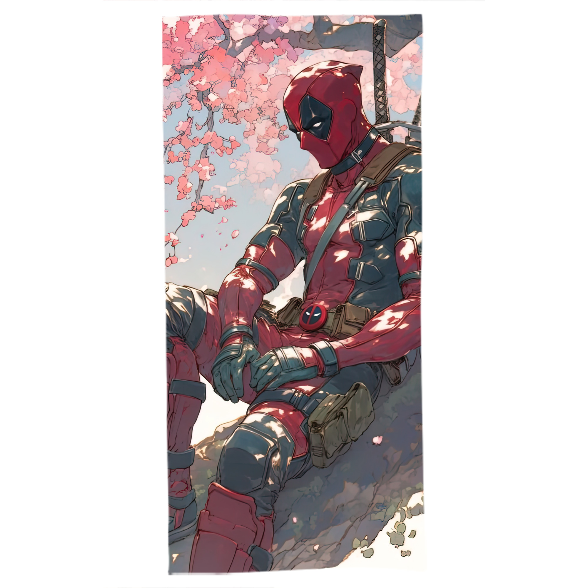 （画像用） Deadpool デッドプール 大判バスタオル 70×140cm 吸水速乾 柔らかい肌触り