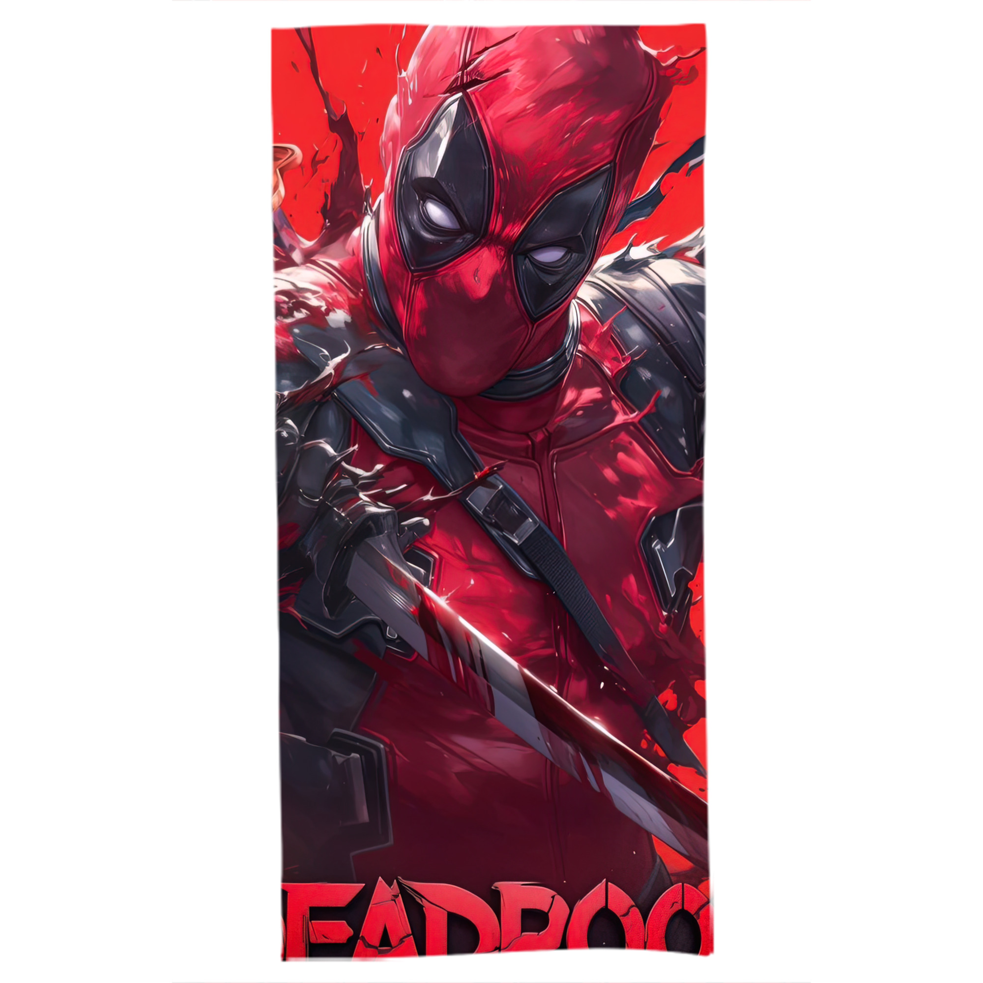 （画像用） Deadpool デッドプール 大判バスタオル 70×140cm 吸水速乾 柔らかい肌触り