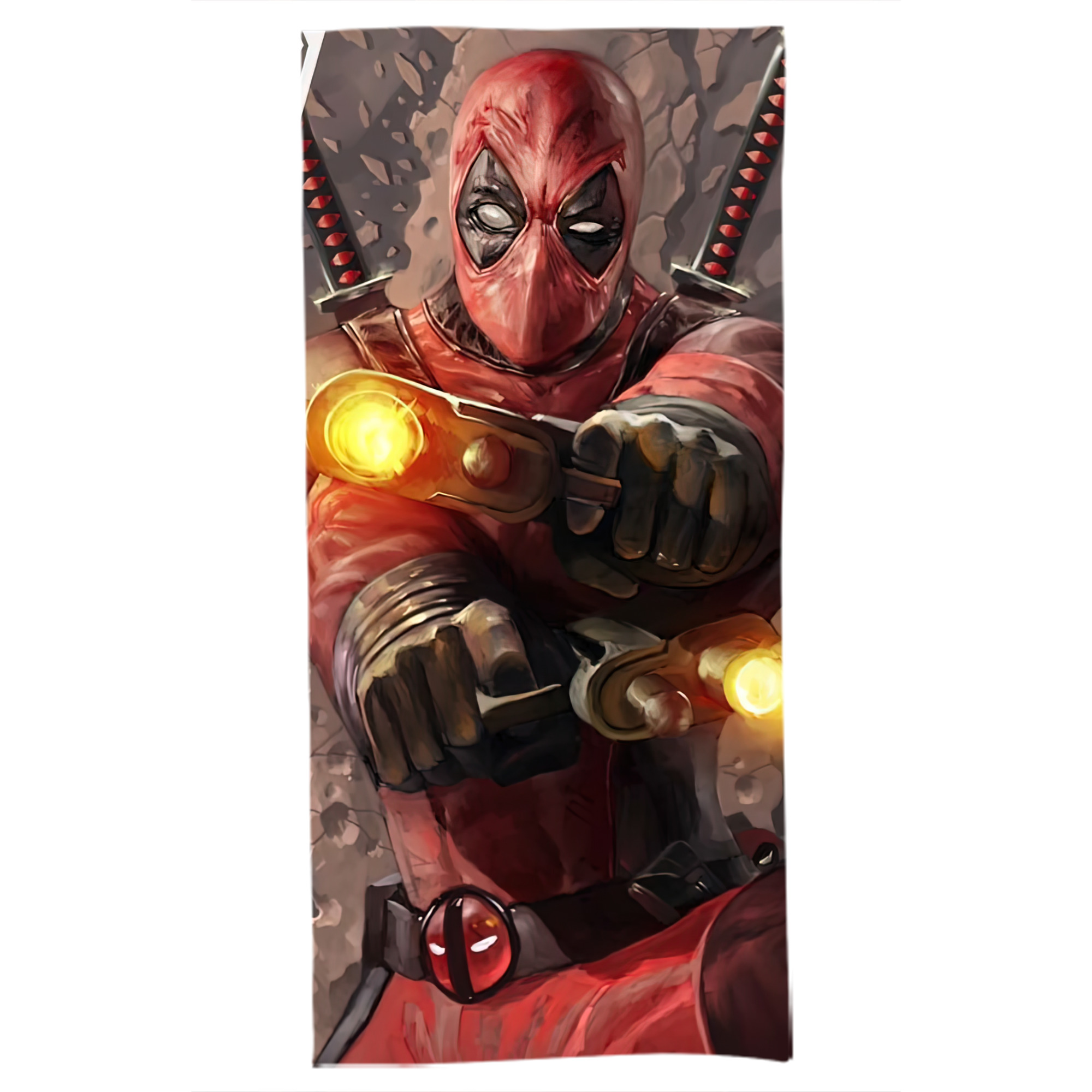 （画像用） Deadpool デッドプール 大判バスタオル 70×140cm 吸水速乾 柔らかい肌触り