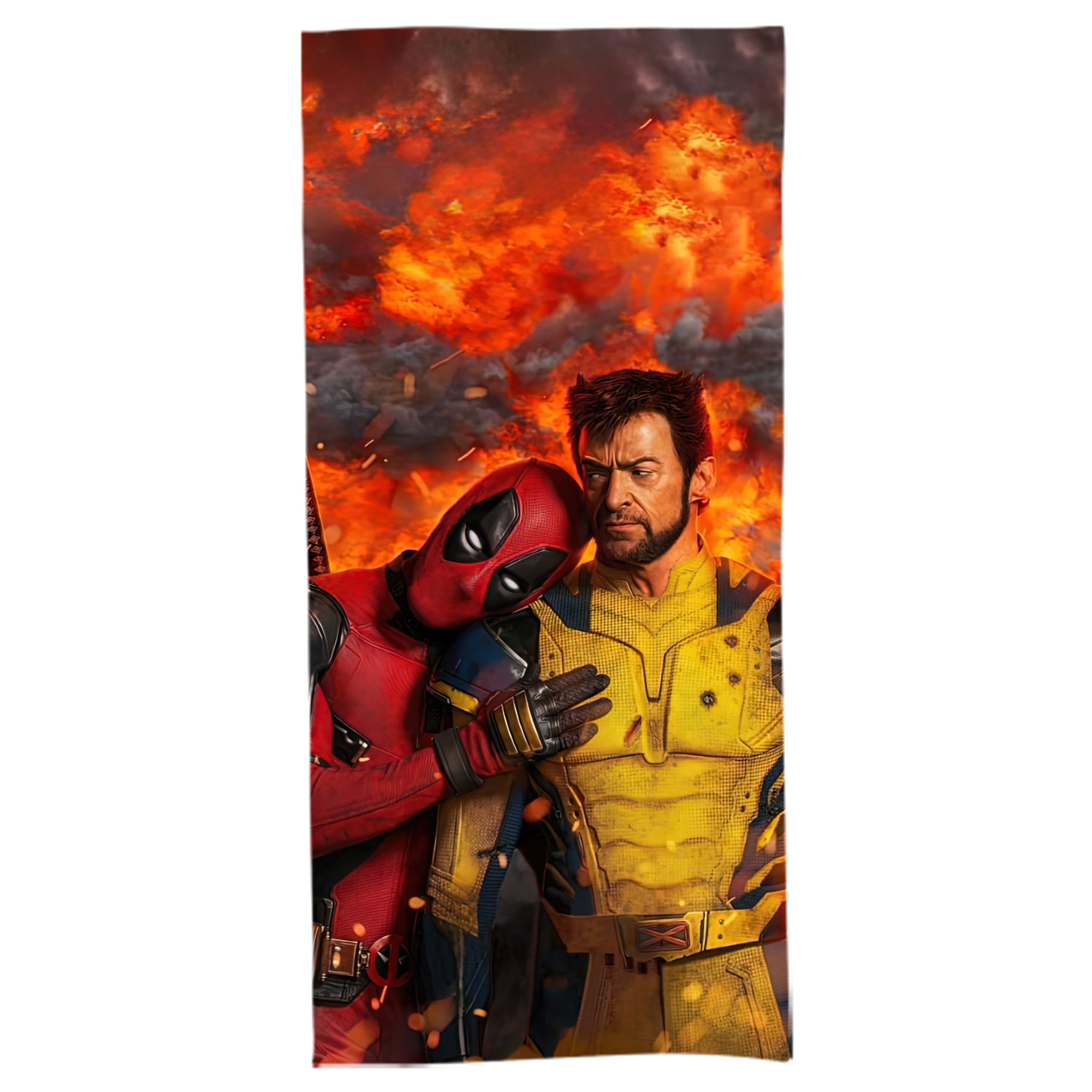 （画像用） Deadpool デッドプール 大判バスタオル 70×140cm 吸水速乾 柔らかい肌触り