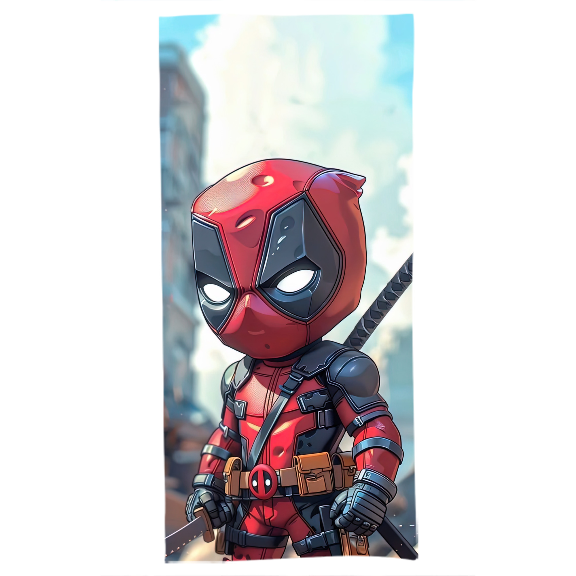 （画像用） Deadpool デッドプール 大判バスタオル 70×140cm 吸水速乾 柔らかい肌触り