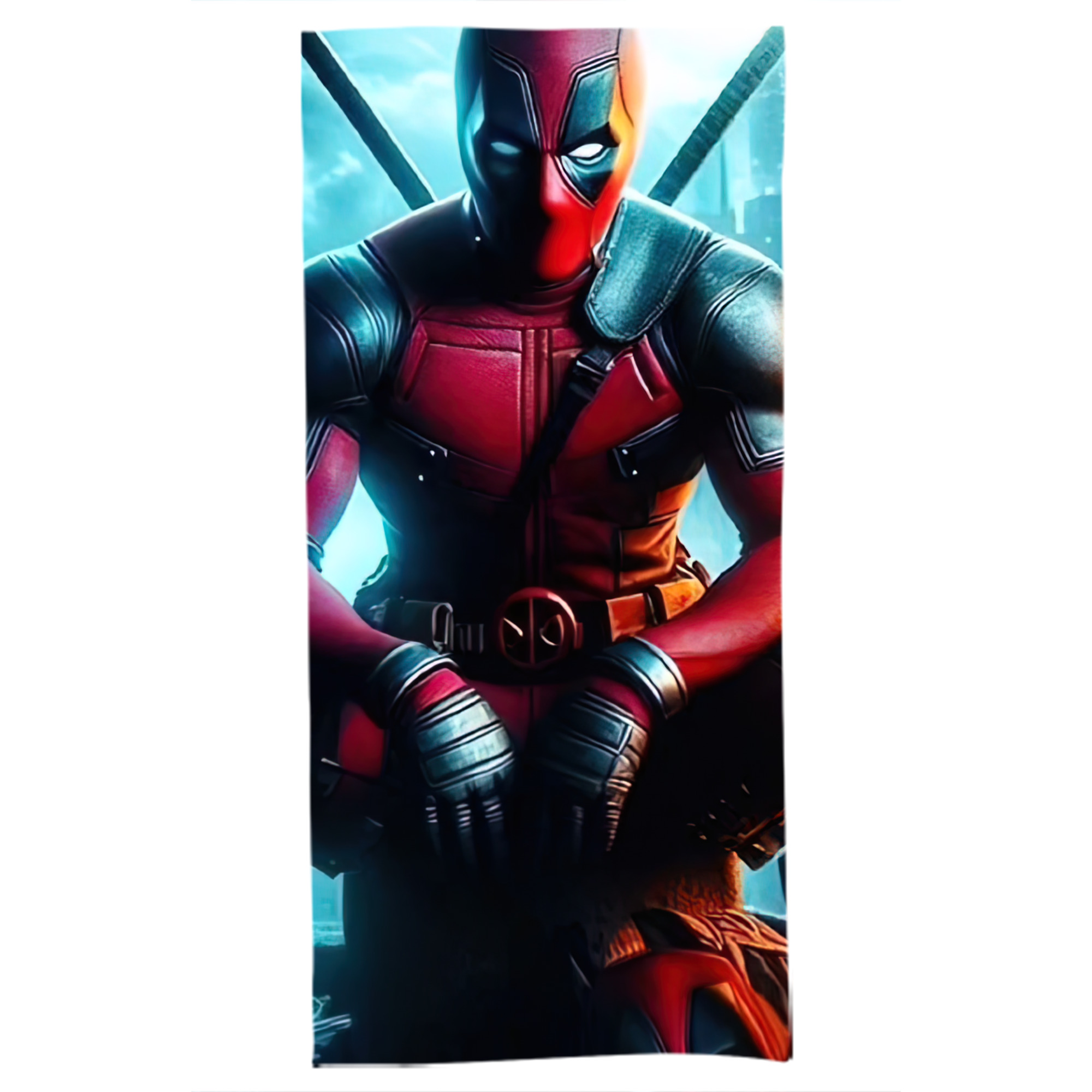 （画像用） Deadpool デッドプール 大判バスタオル 70×140cm 吸水速乾 柔らかい肌触り