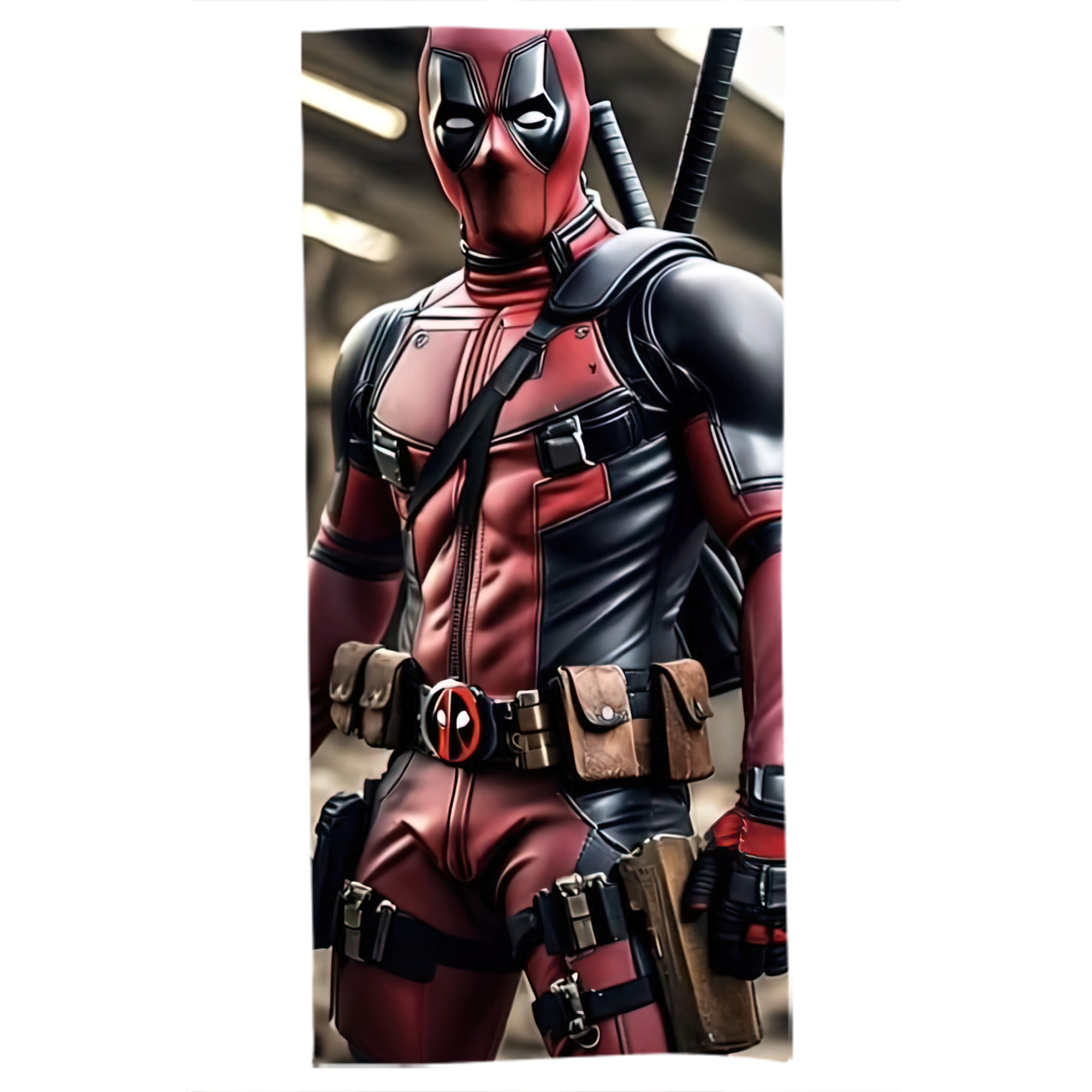 （画像用） Deadpool デッドプール 大判バスタオル 70×140cm 吸水速乾 柔らかい肌触り
