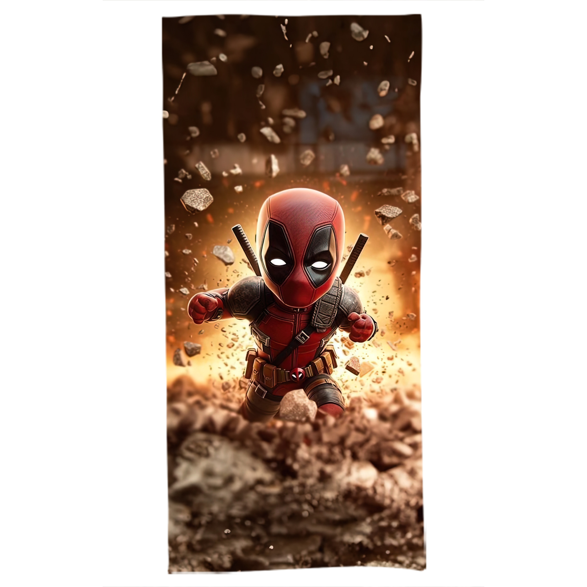 （画像用） Deadpool デッドプール 大判バスタオル 70×140cm 吸水速乾 柔らかい肌触り