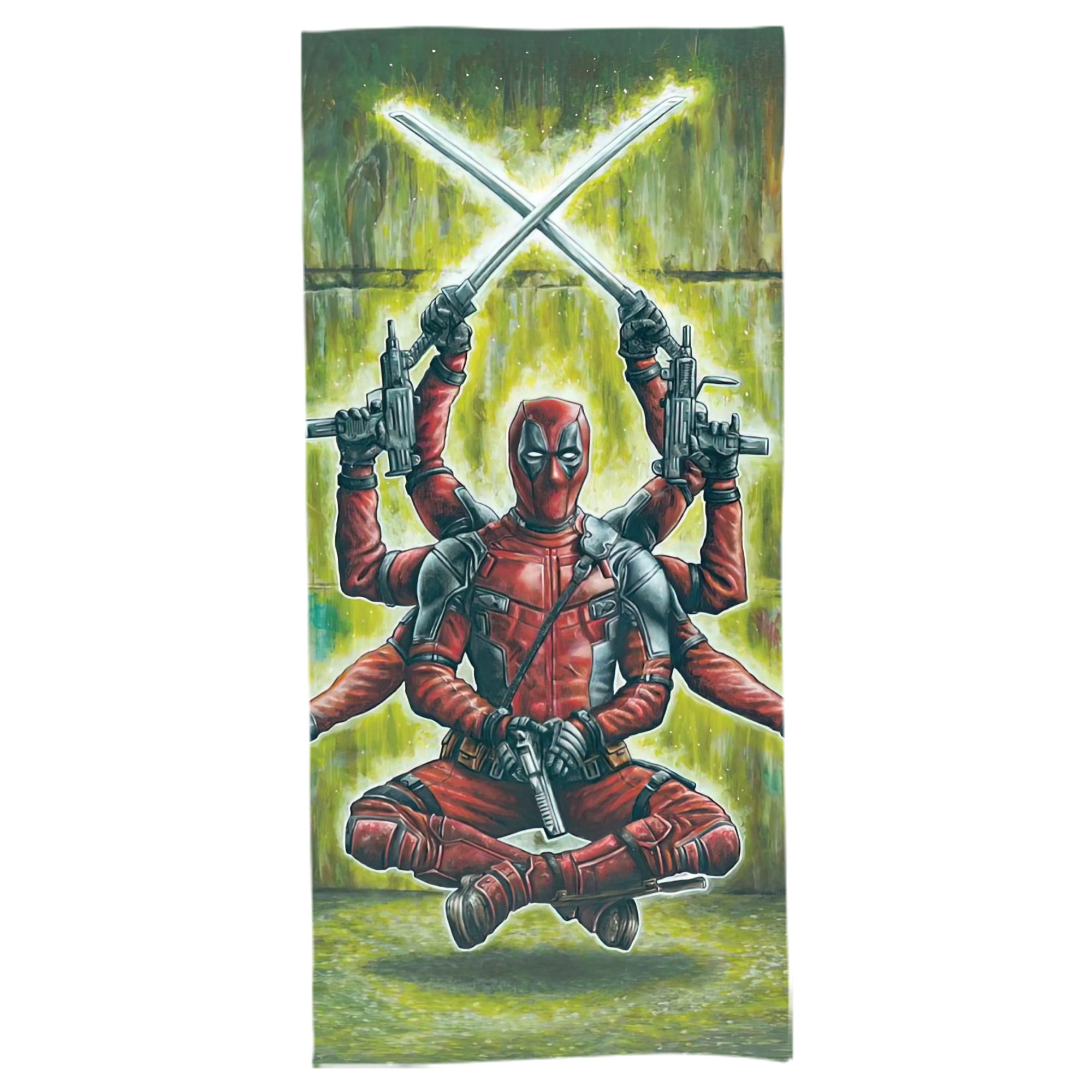 （画像用） Deadpool デッドプール 大判バスタオル 70×140cm 吸水速乾 柔らかい肌触り