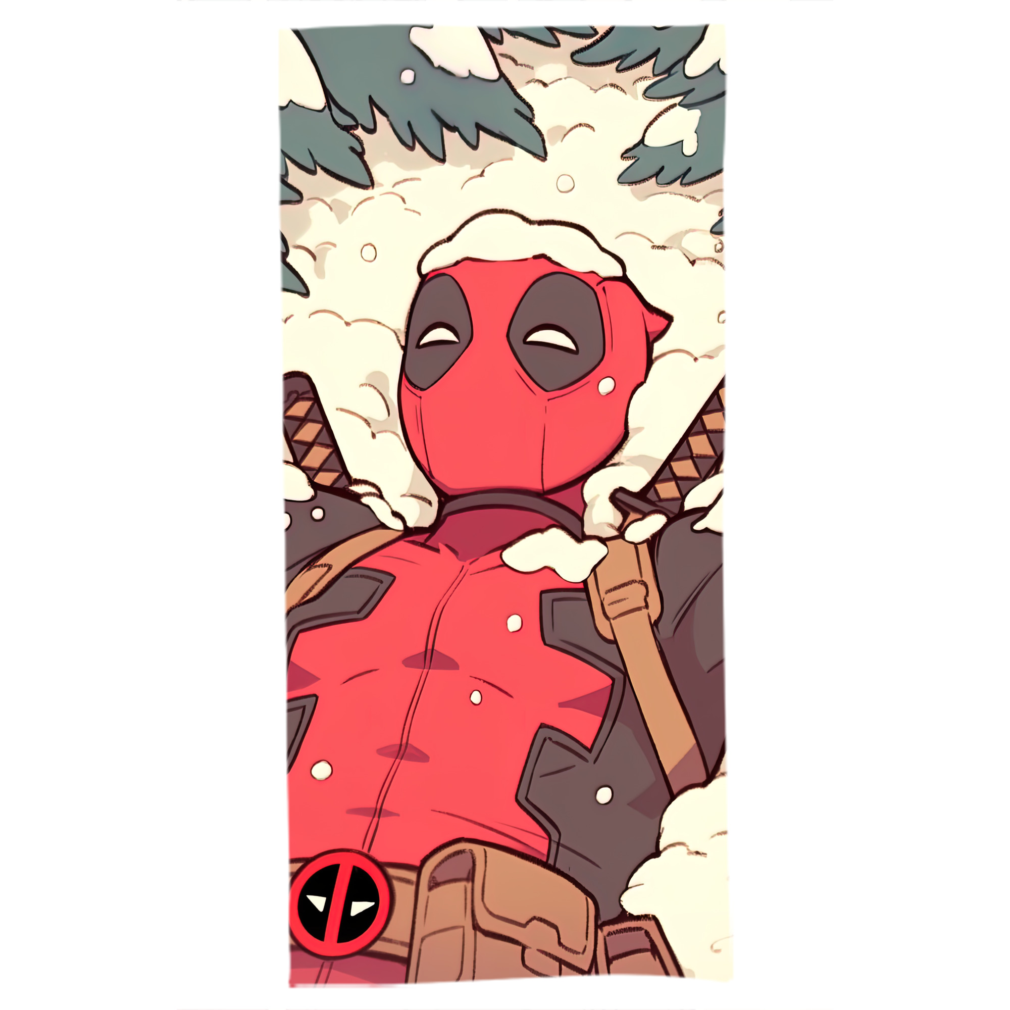 （画像用） Deadpool デッドプール 大判バスタオル 70×140cm 吸水速乾 柔らかい肌触り