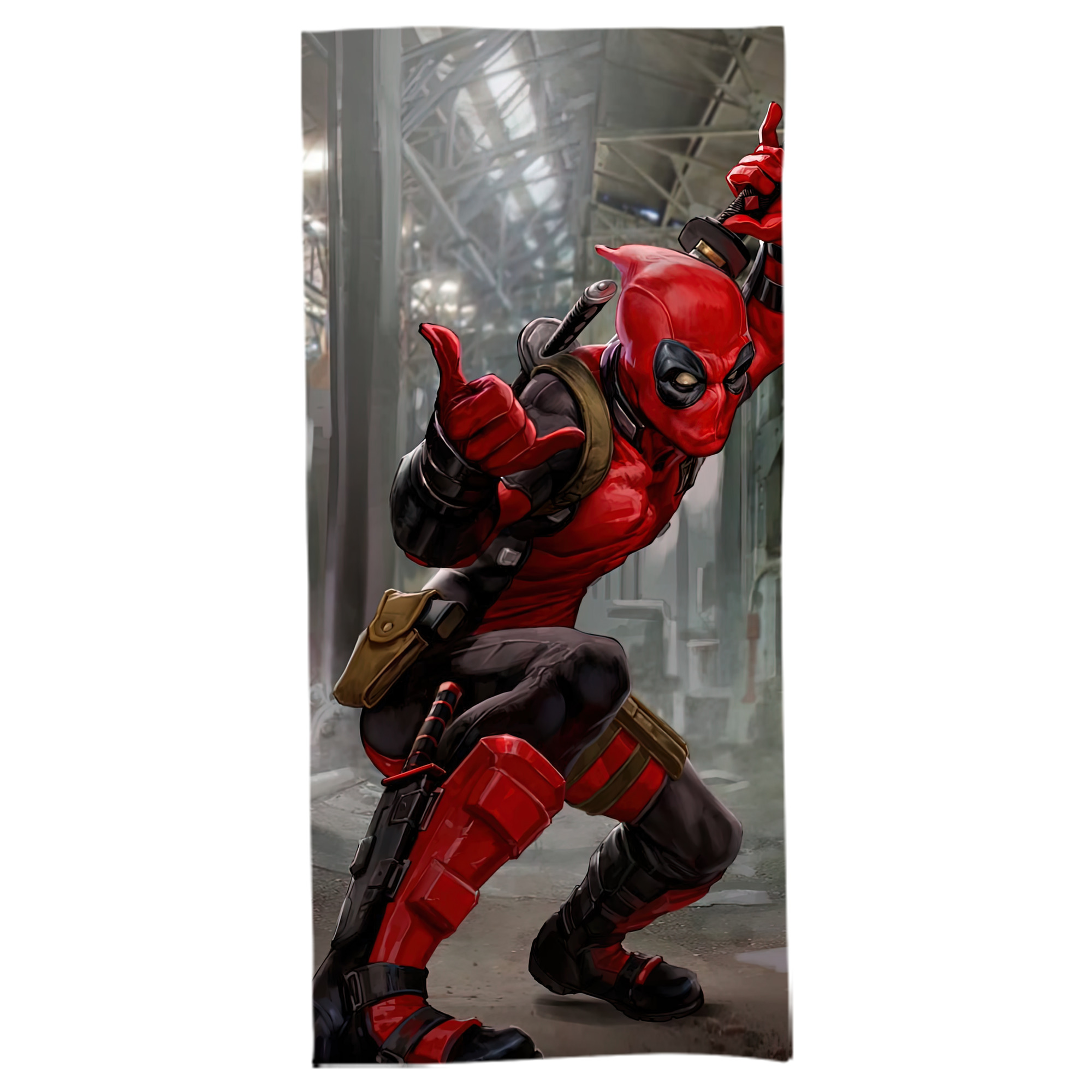 （画像用） Deadpool デッドプール 大判バスタオル 70×140cm 吸水速乾 柔らかい肌触り