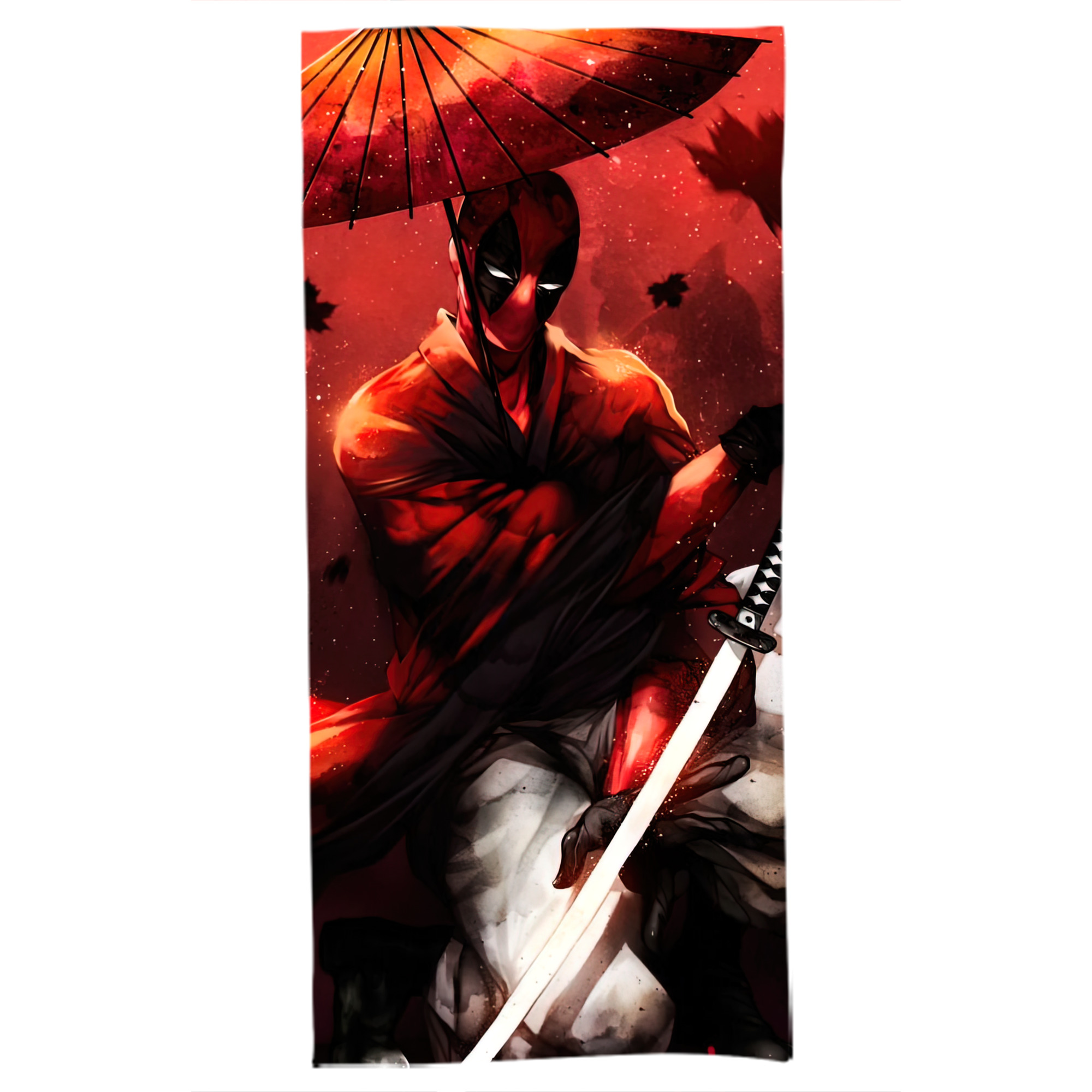 （画像用） Deadpool デッドプール 大判バスタオル 70×140cm 吸水速乾 柔らかい肌触り