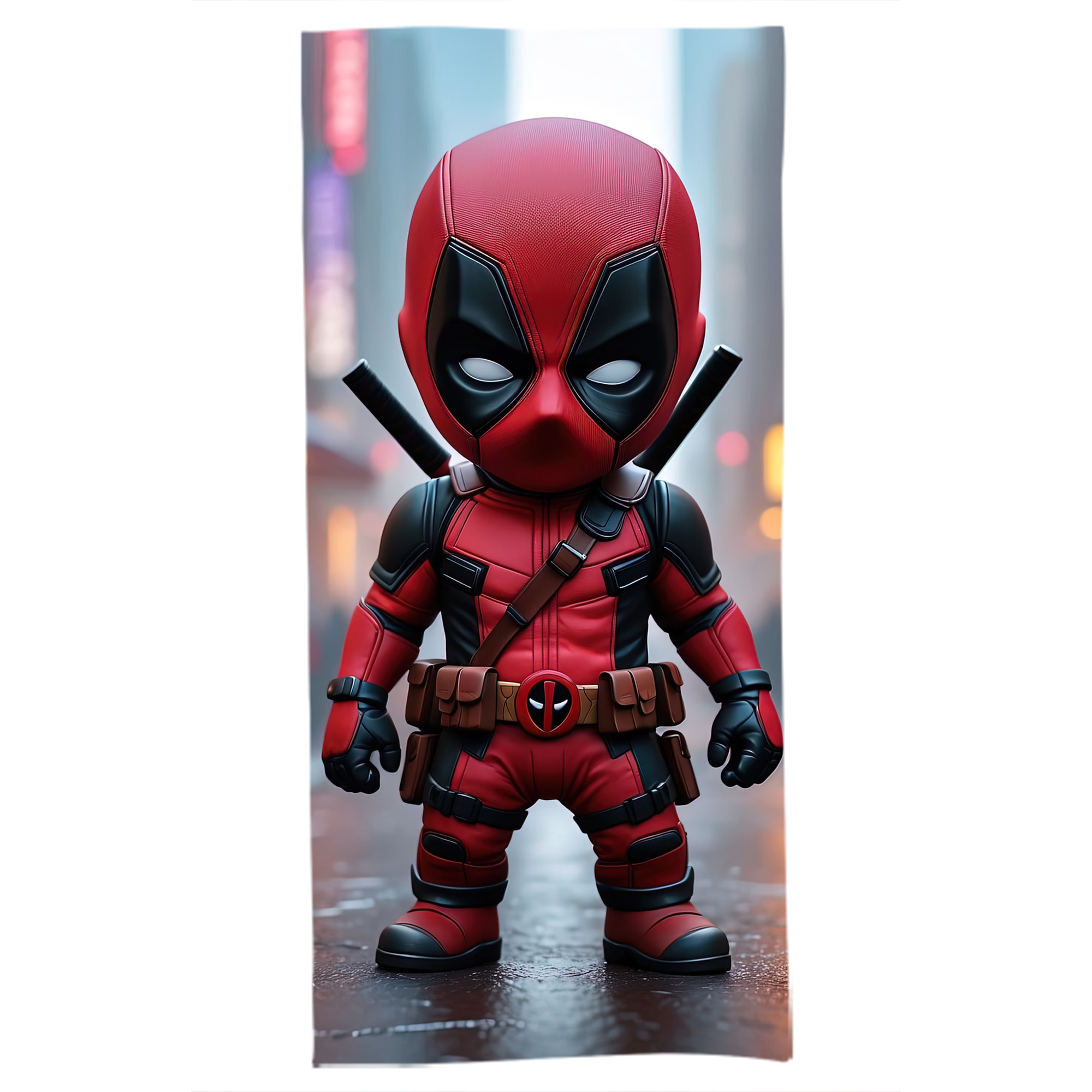 （画像用） Deadpool デッドプール 大判バスタオル 70×140cm 吸水速乾 柔らかい肌触り
