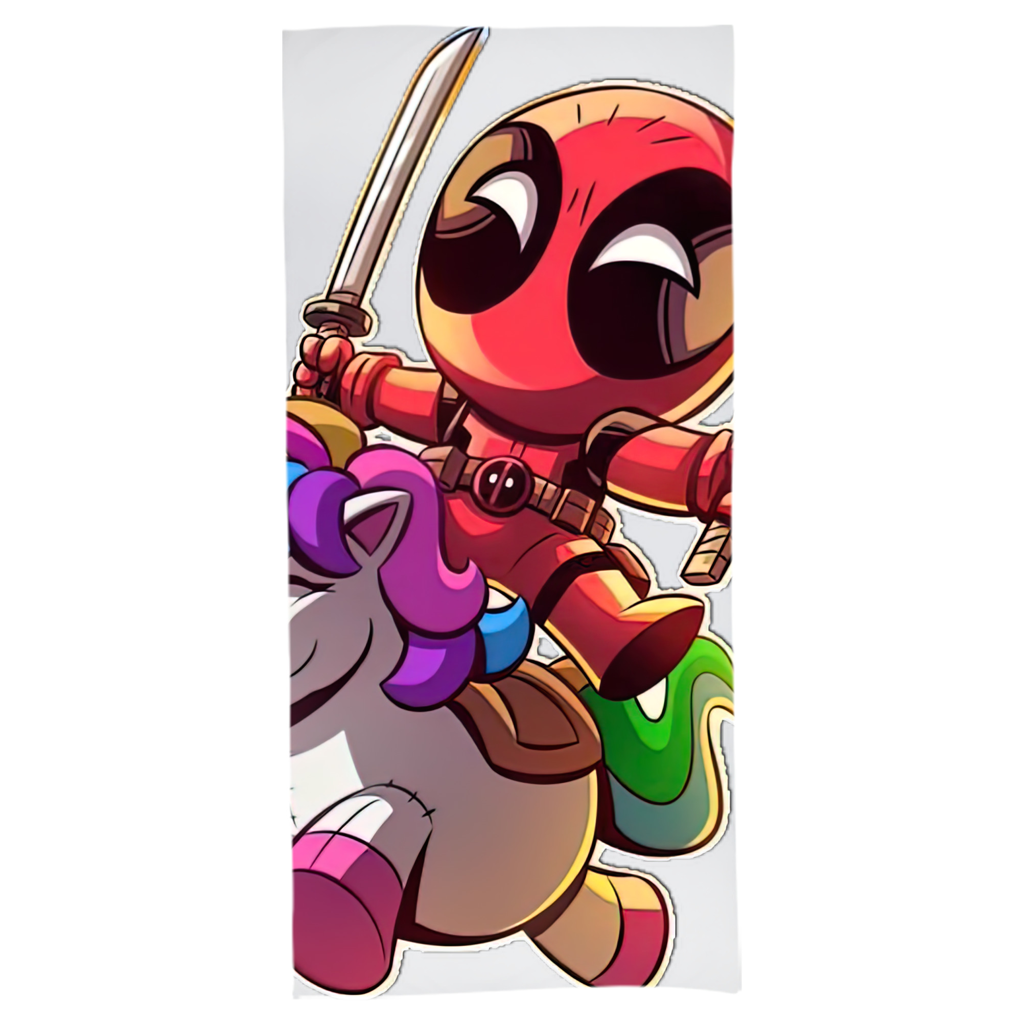 （画像用） Deadpool デッドプール 大判バスタオル 70×140cm 吸水速乾 柔らかい肌触り