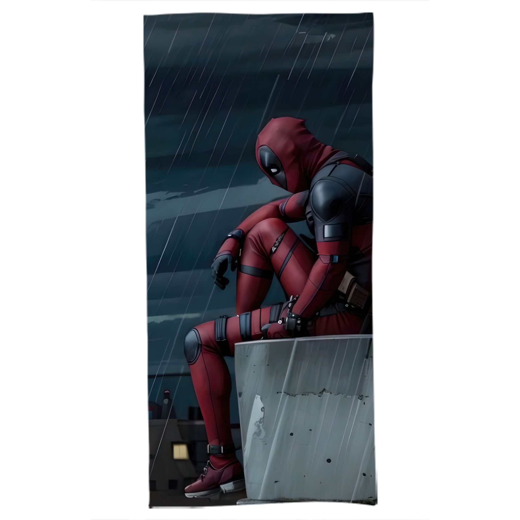 （画像用） Deadpool デッドプール 大判バスタオル 70×140cm 吸水速乾 柔らかい肌触り