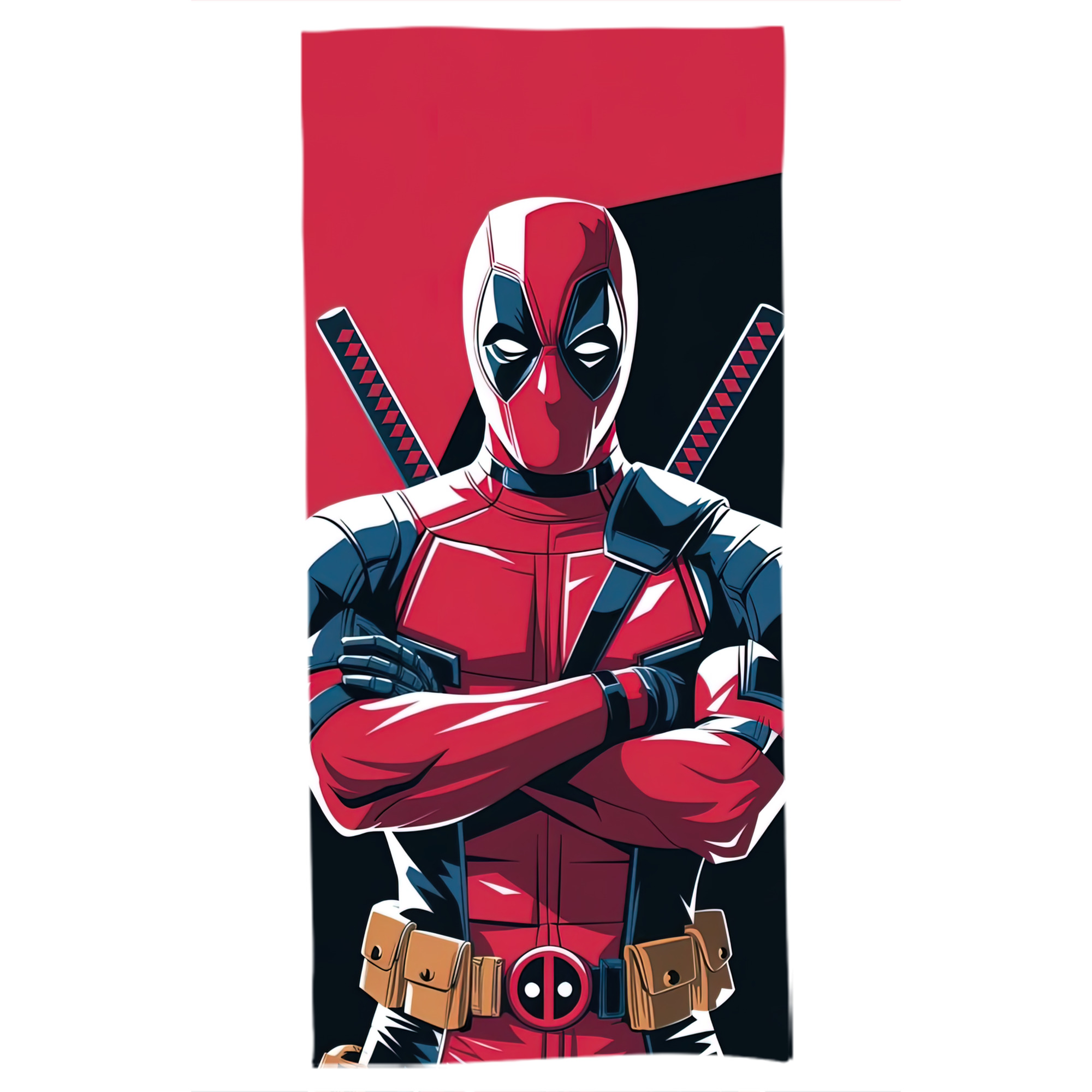 （画像用） Deadpool デッドプール 大判バスタオル 70×140cm 吸水速乾 柔らかい肌触り