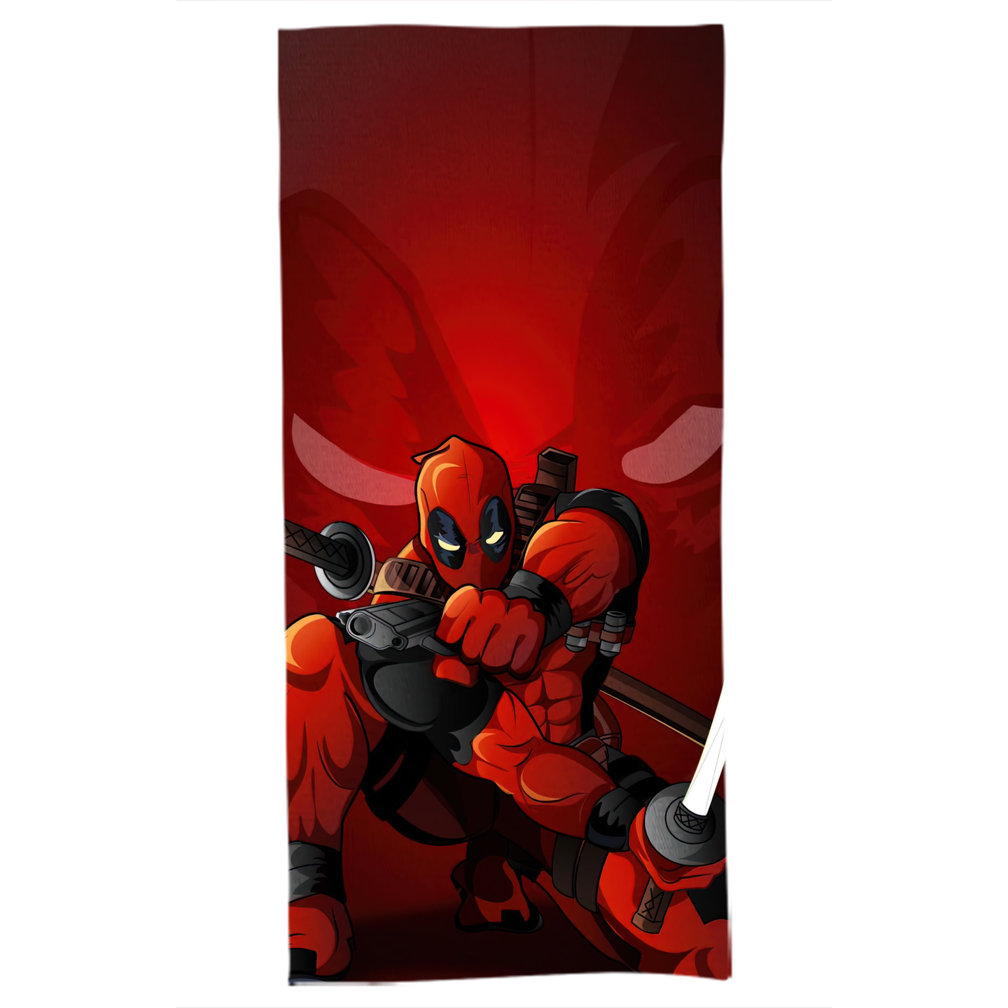 （画像用） Deadpool デッドプール 大判バスタオル 70×140cm 吸水速乾 柔らかい肌触り