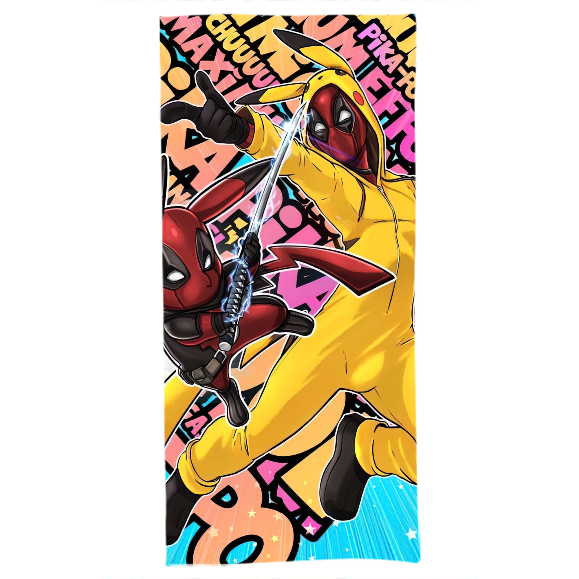 （画像用） Deadpool デッドプール 大判バスタオル 70×140cm 吸水速乾 柔らかい肌触り
