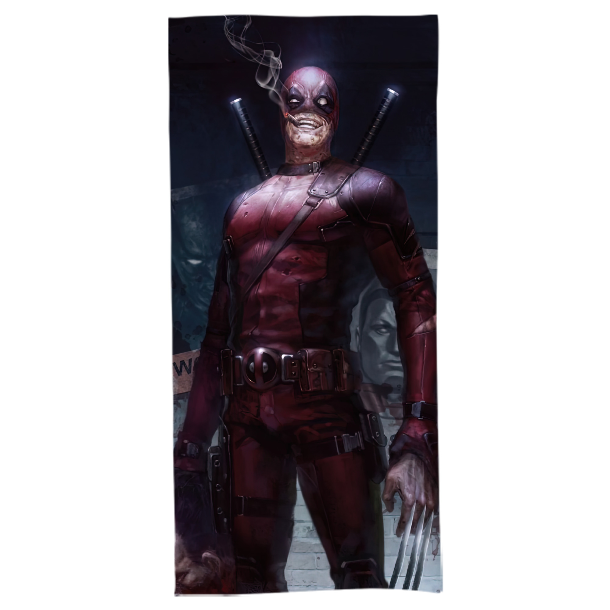 （画像用） Deadpool デッドプール 大判バスタオル 70×140cm 吸水速乾 柔らかい肌触り