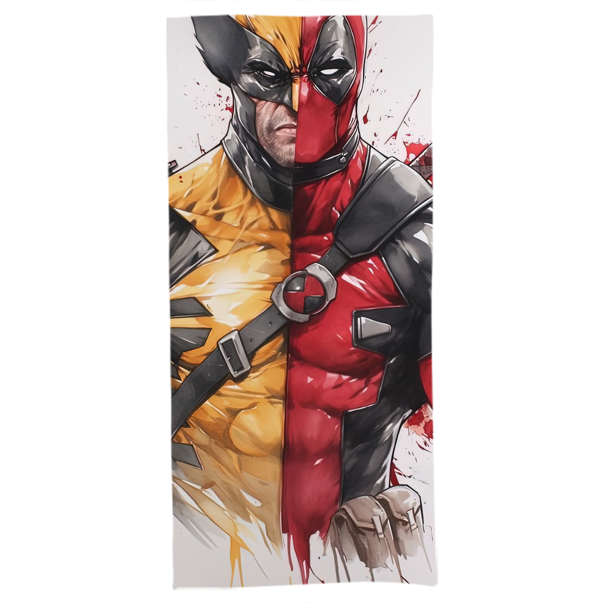 （画像用） Deadpool デッドプール 大判バスタオル 70×140cm 吸水速乾 柔らかい肌触り