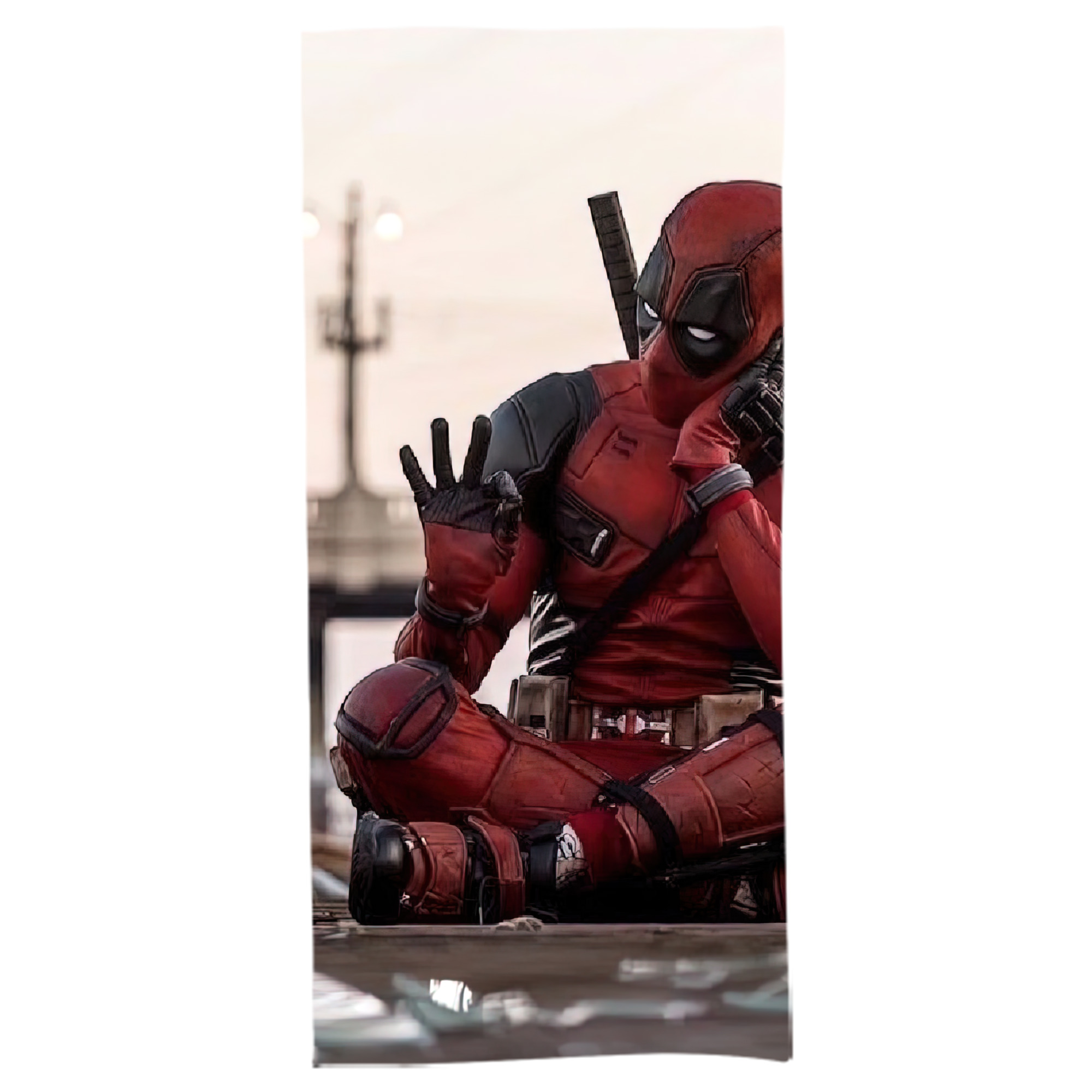 （画像用） Deadpool デッドプール 大判バスタオル 70×140cm 吸水速乾 柔らかい肌触り