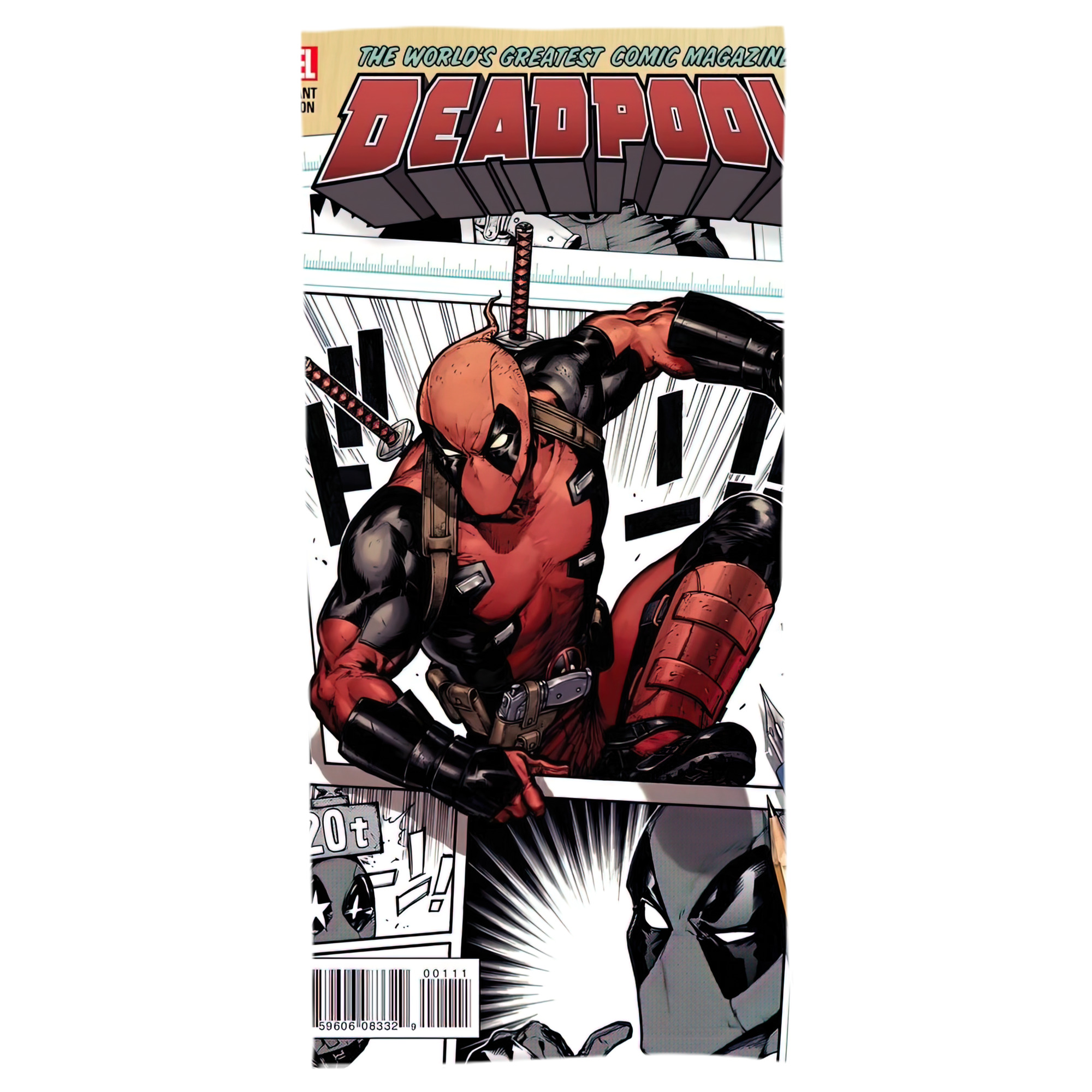 （画像用） Deadpool デッドプール 大判バスタオル 70×140cm 吸水速乾 柔らかい肌触り