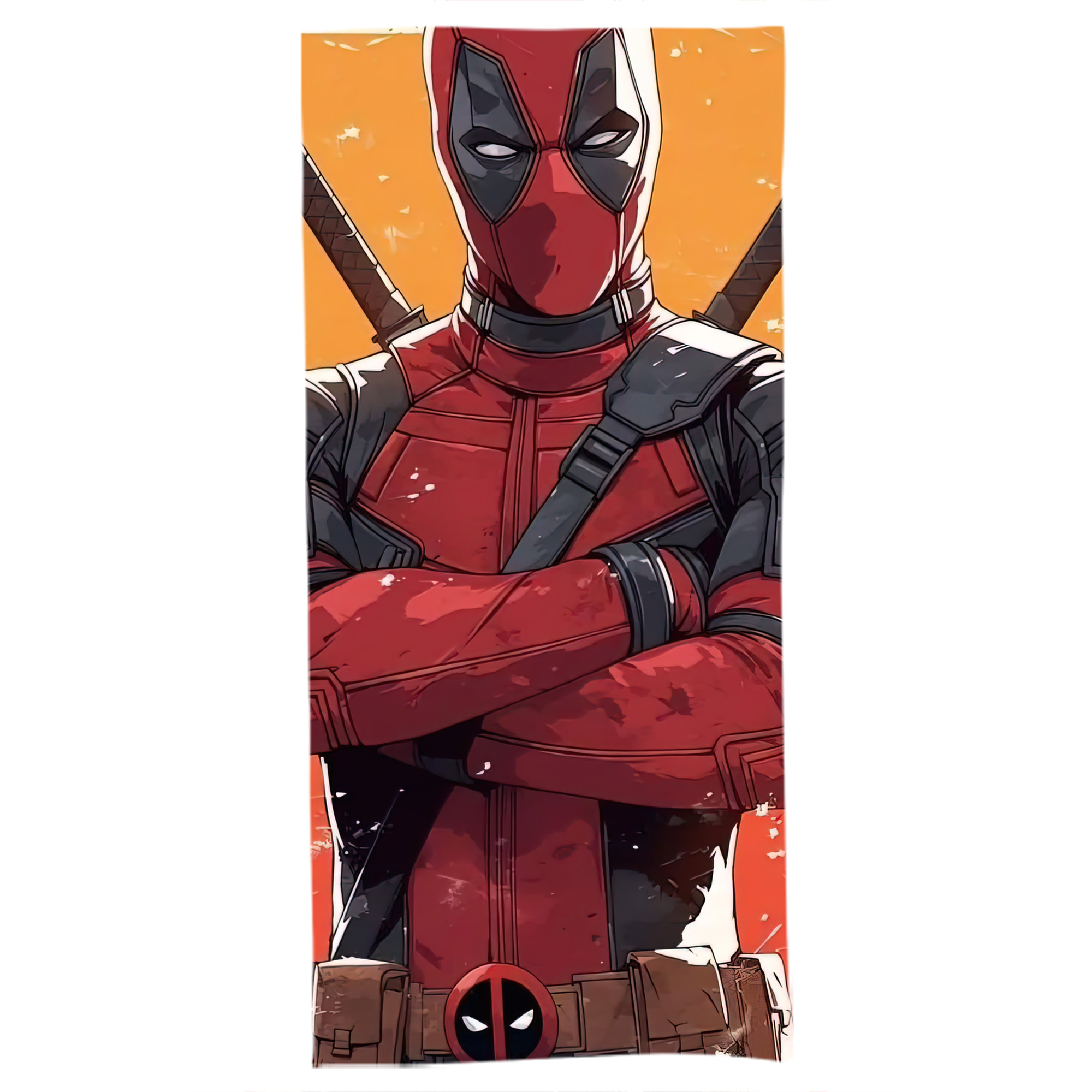 （画像用） Deadpool デッドプール 大判バスタオル 70×140cm 吸水速乾 柔らかい肌触り