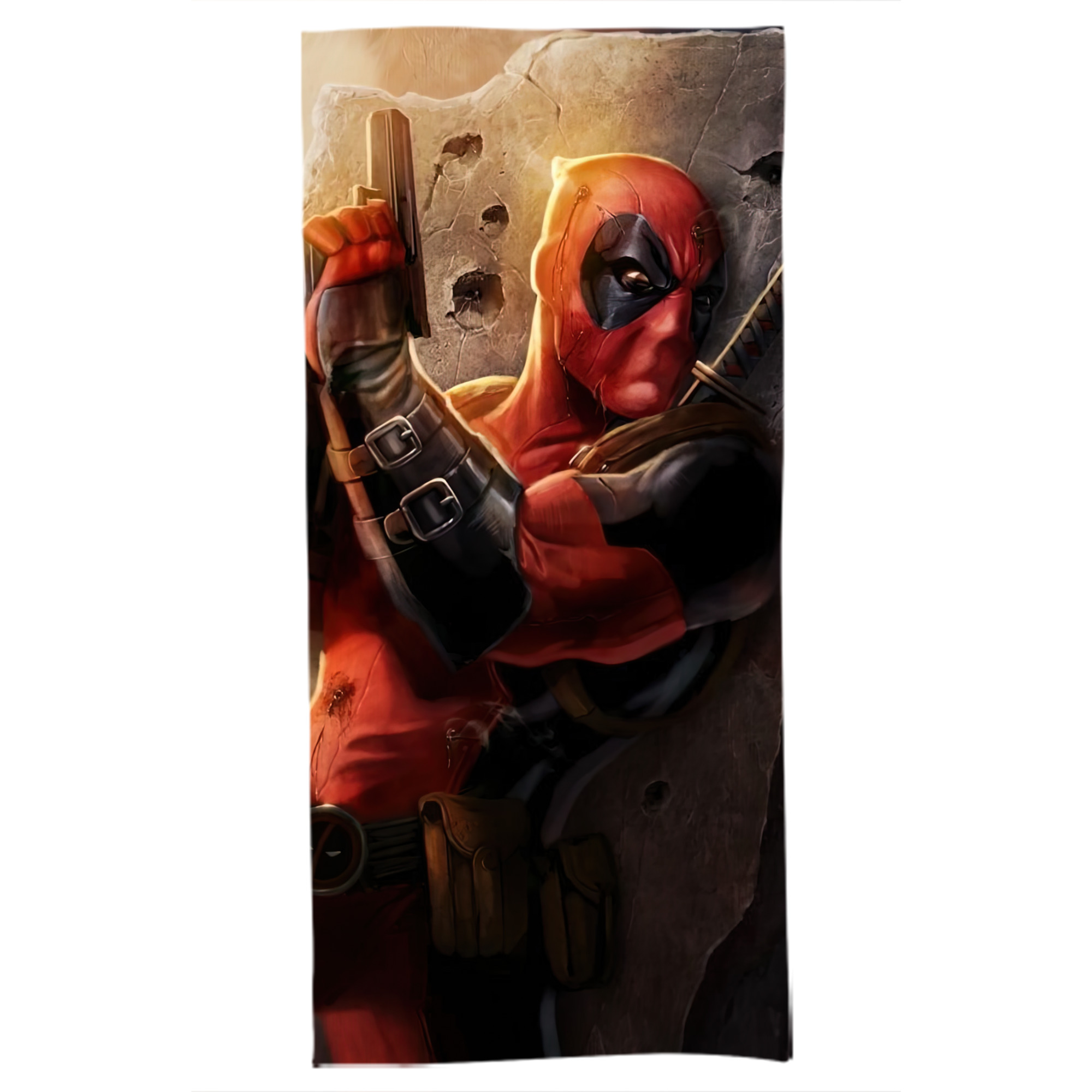 （画像用） Deadpool デッドプール 大判バスタオル 70×140cm 吸水速乾 柔らかい肌触り