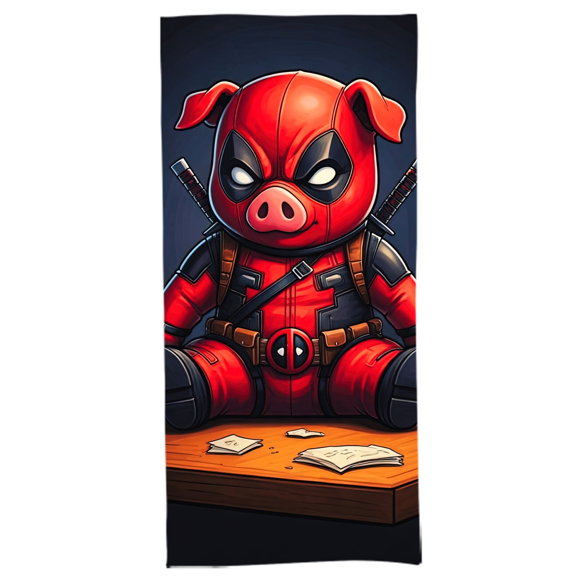 （画像用） Deadpool デッドプール 大判バスタオル 70×140cm 吸水速乾 柔らかい肌触り